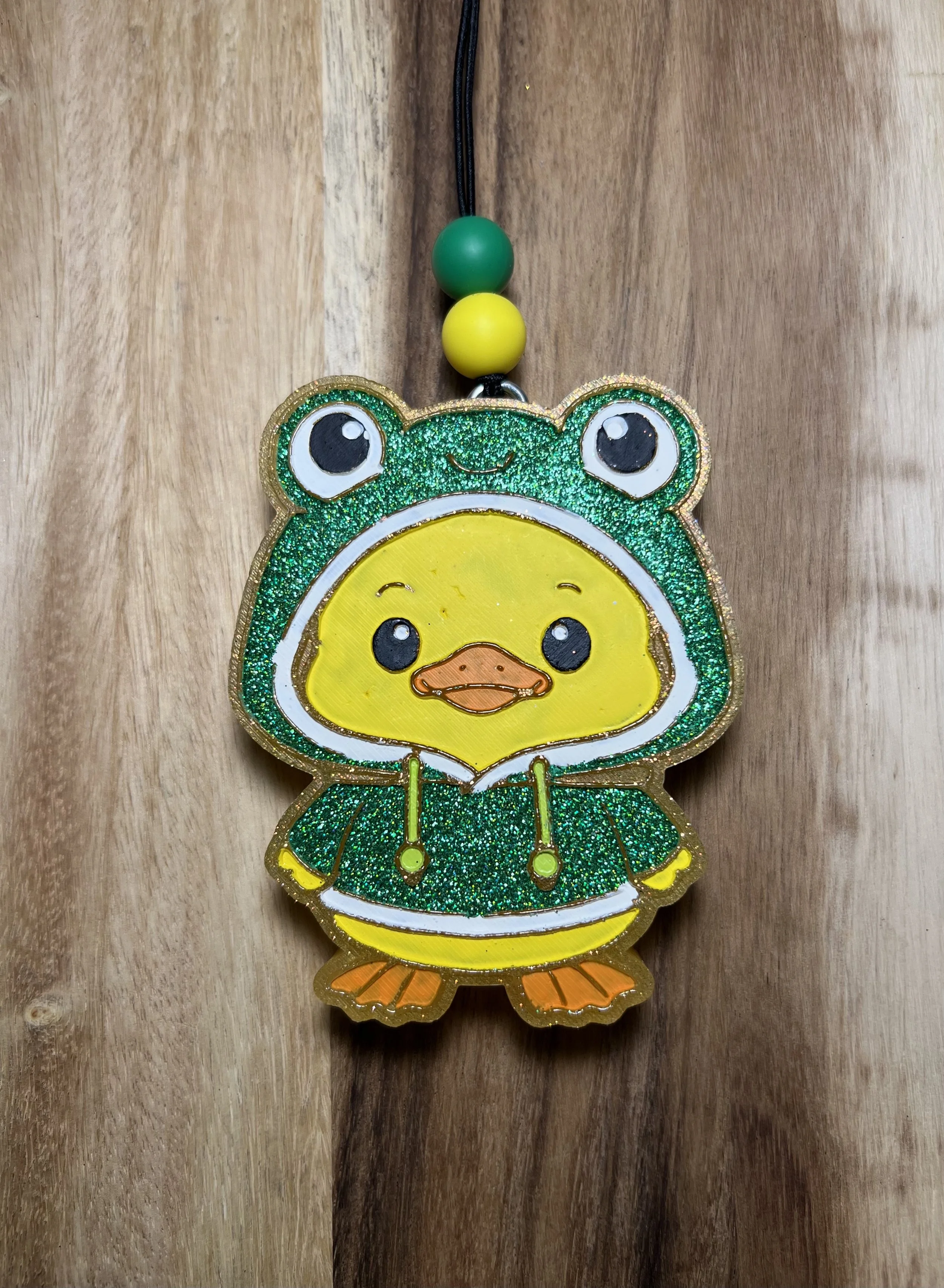 Duck in Frog Hoodie Freshie