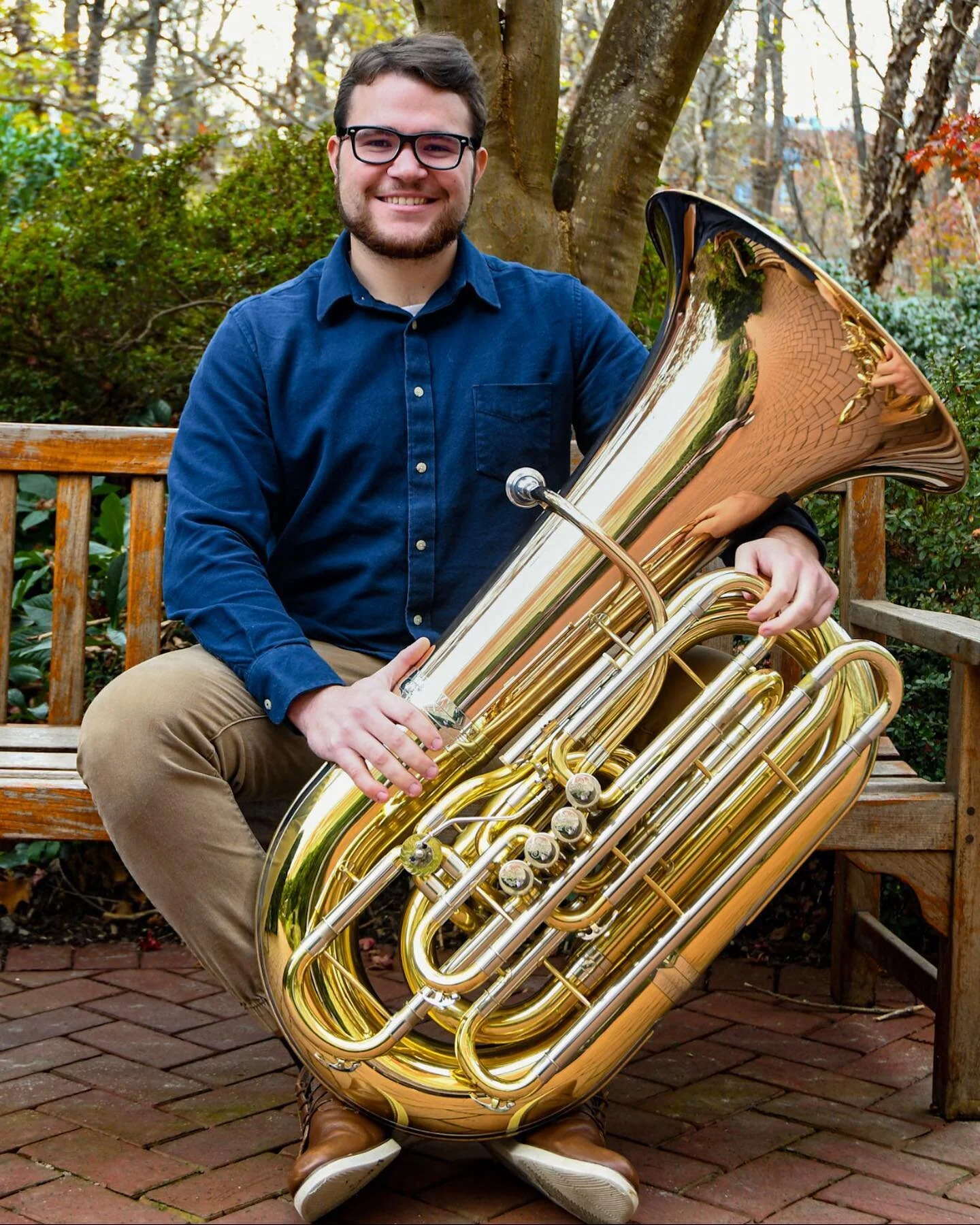 first low brass shoot w/ nate! 💛

-

finding which excerpt to include for this was heart-wrenching after conducting II's final exam... 🖤💀

#greensborophotographer #greensborophotography #greensbroo #uncg #uncgphotographer #tuba #tubaheadshots #sec