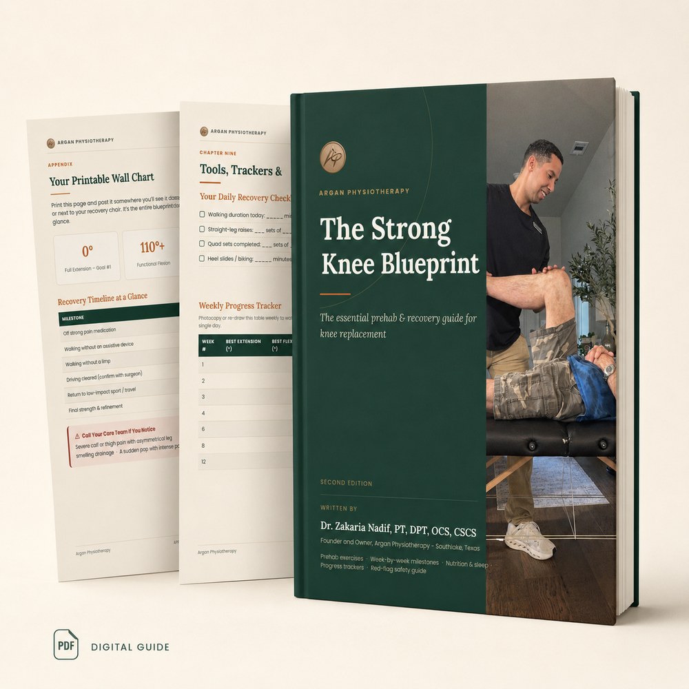 The Strong Knee Blueprint knee replacement guide cover