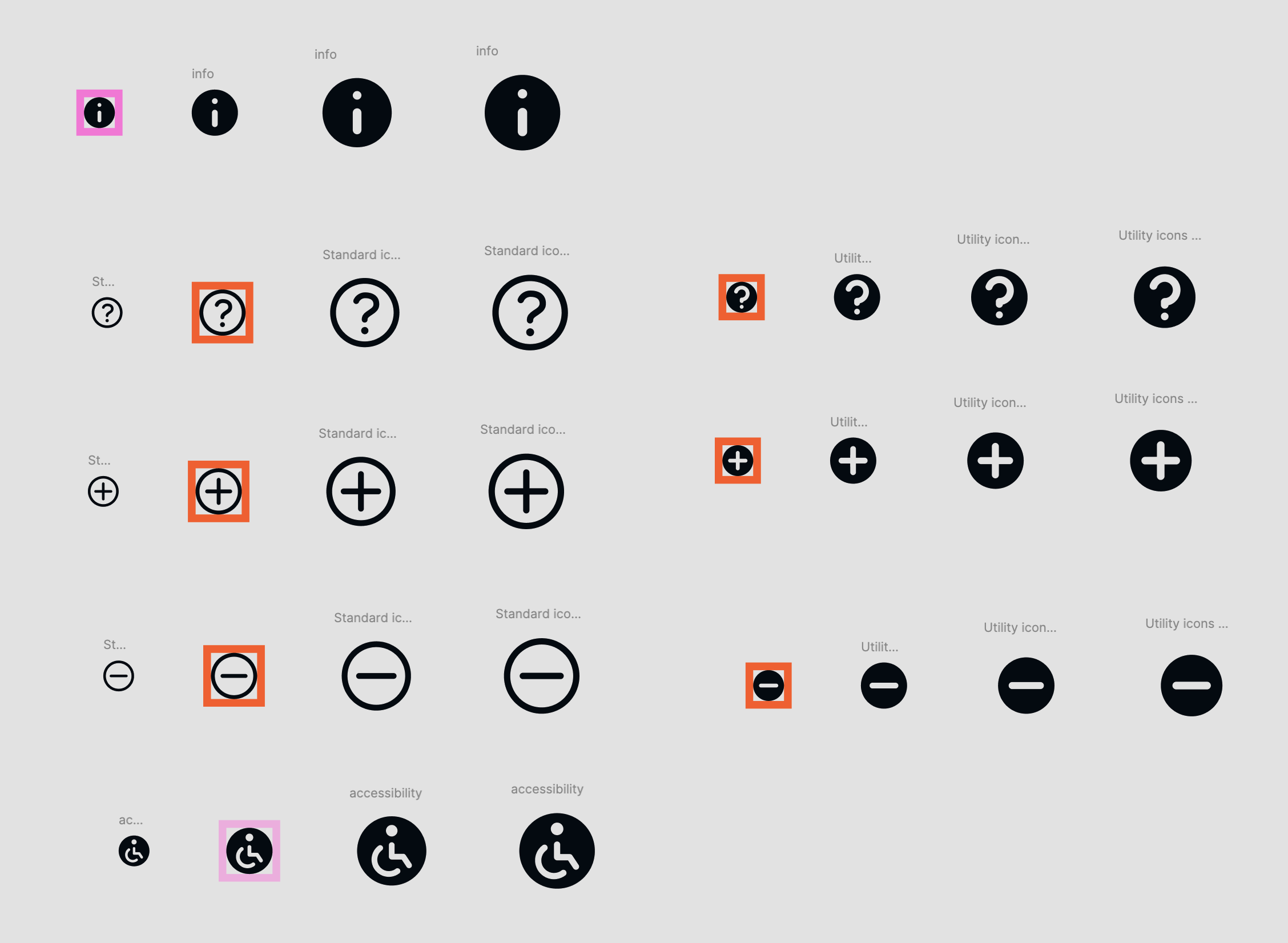 During: Circle icon audit