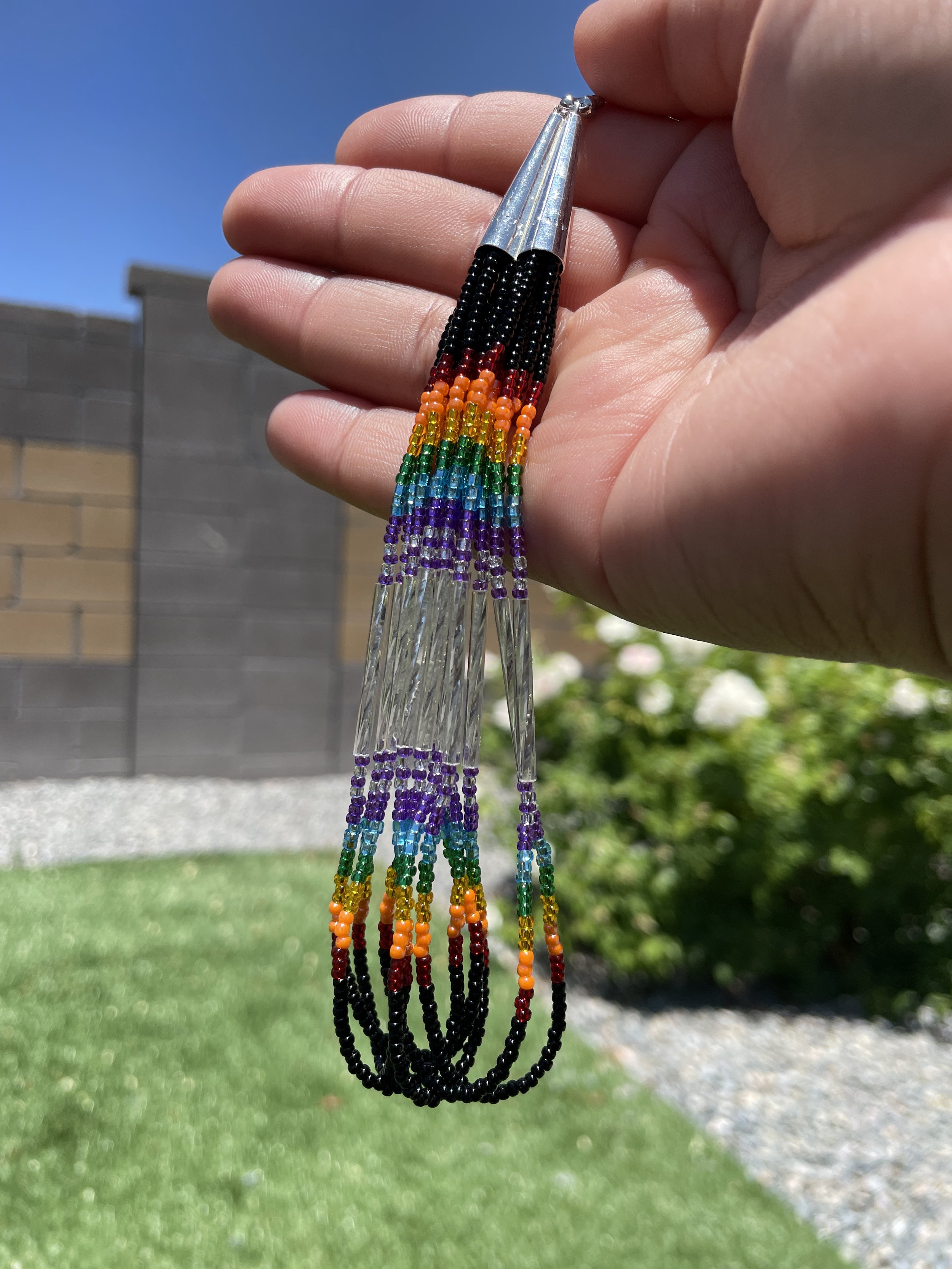Pride Dangle Earrings with Black and Silver