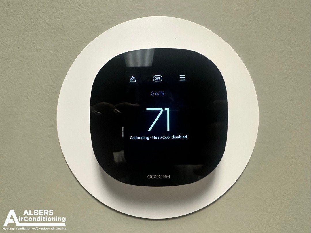 Elevate your comfort with Albers Air Conditioning's smart home thermostats! 🌟 Take control of your indoor climate with precision and ease. Experience ultimate convenience and energy efficiency &ndash; upgrade your thermostat today! ⁠
⁠
⁠
⁠
⁠
⁠
⁠
#hv