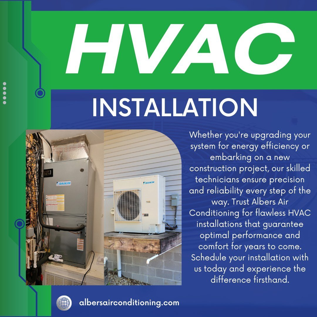 Transform your space with Albers Air Conditioning's expert HVAC installations. From precise planning to flawless execution, our team ensures your system is installed with efficiency and precision.⁠
⁠
⁠
⁠
⁠
⁠
#hvac #hvacla #hvaclouisiana #ac #aircondi