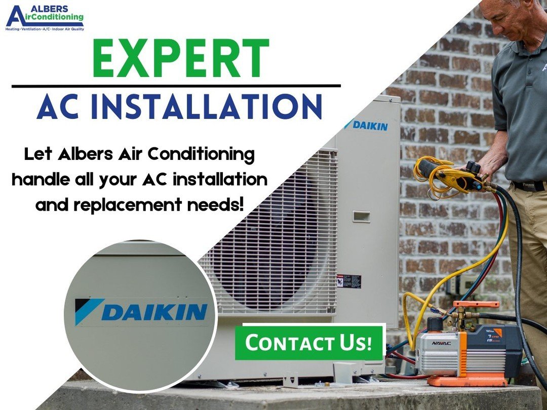 Let Albers Air Conditioning handle all your AC installation and replacement needs! Give us a call today and let our expert team ensure your home stays cool and comfortable all summer long.⁠
⁠
⁠
⁠
#hvac #hvacla #hvaclouisiana #ac #airconditioning #lou