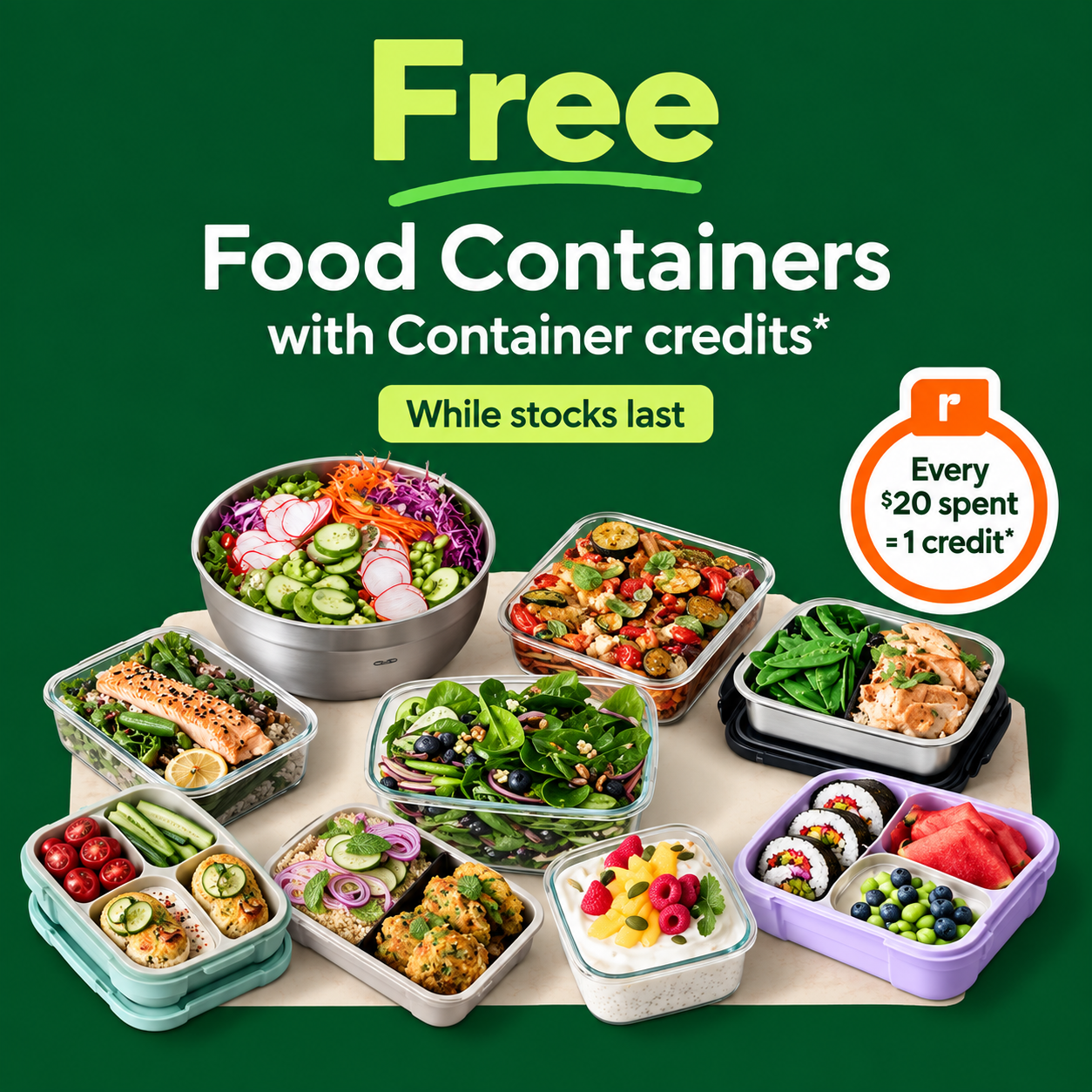 Free Food Containers At Woolworths