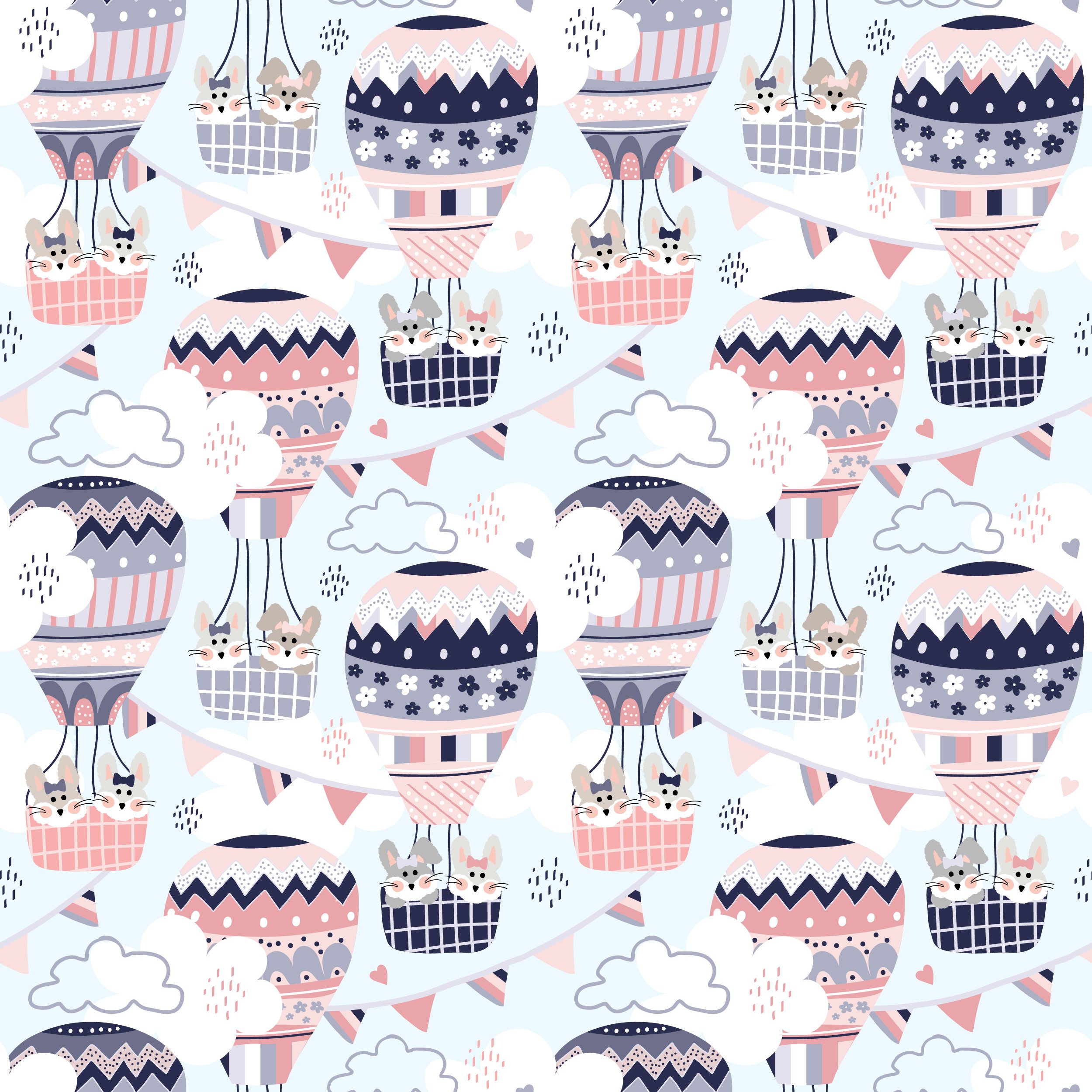 Bunnies and Balloons 4 tile.jpg