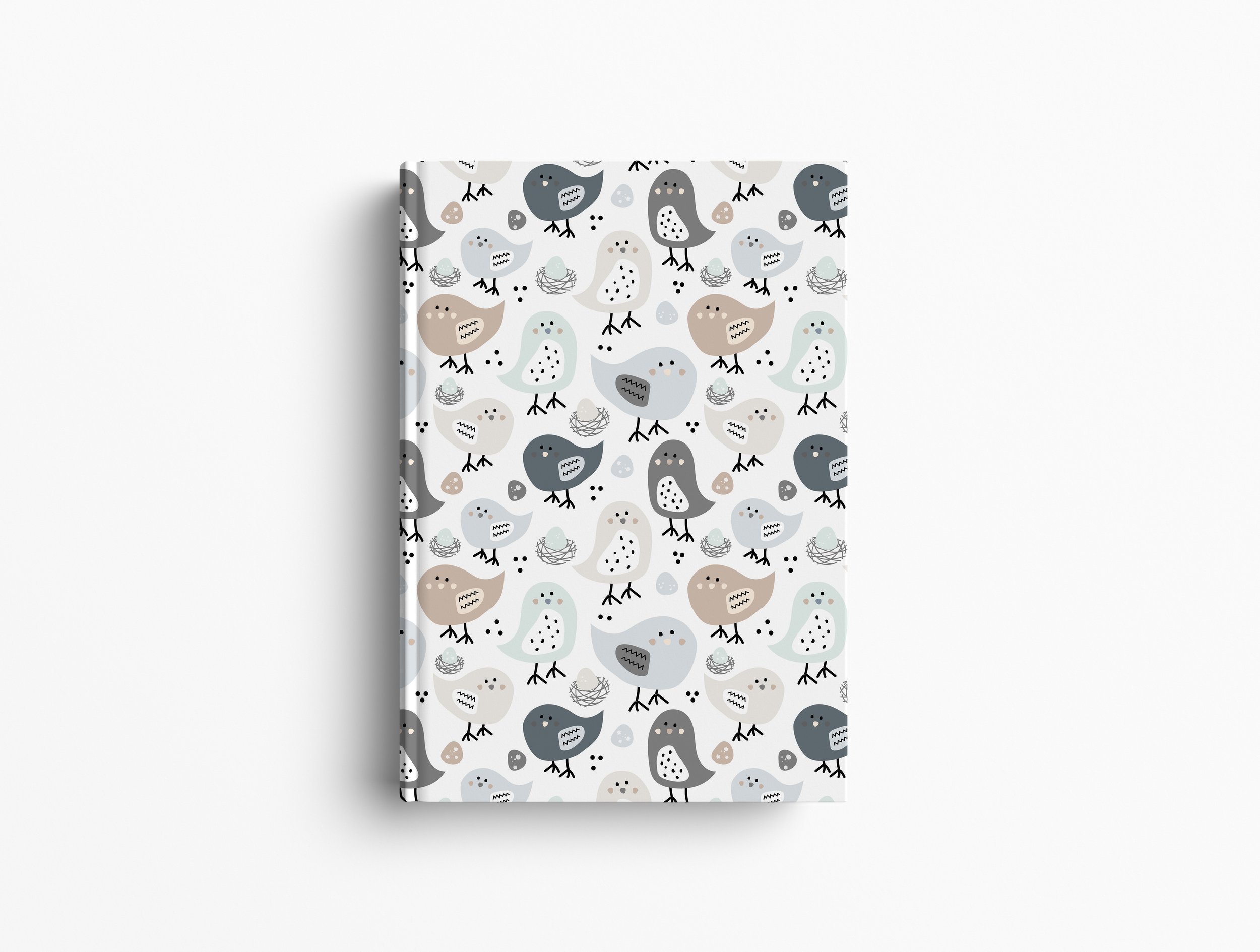 Pastel Birds Hardback Lined Notebook