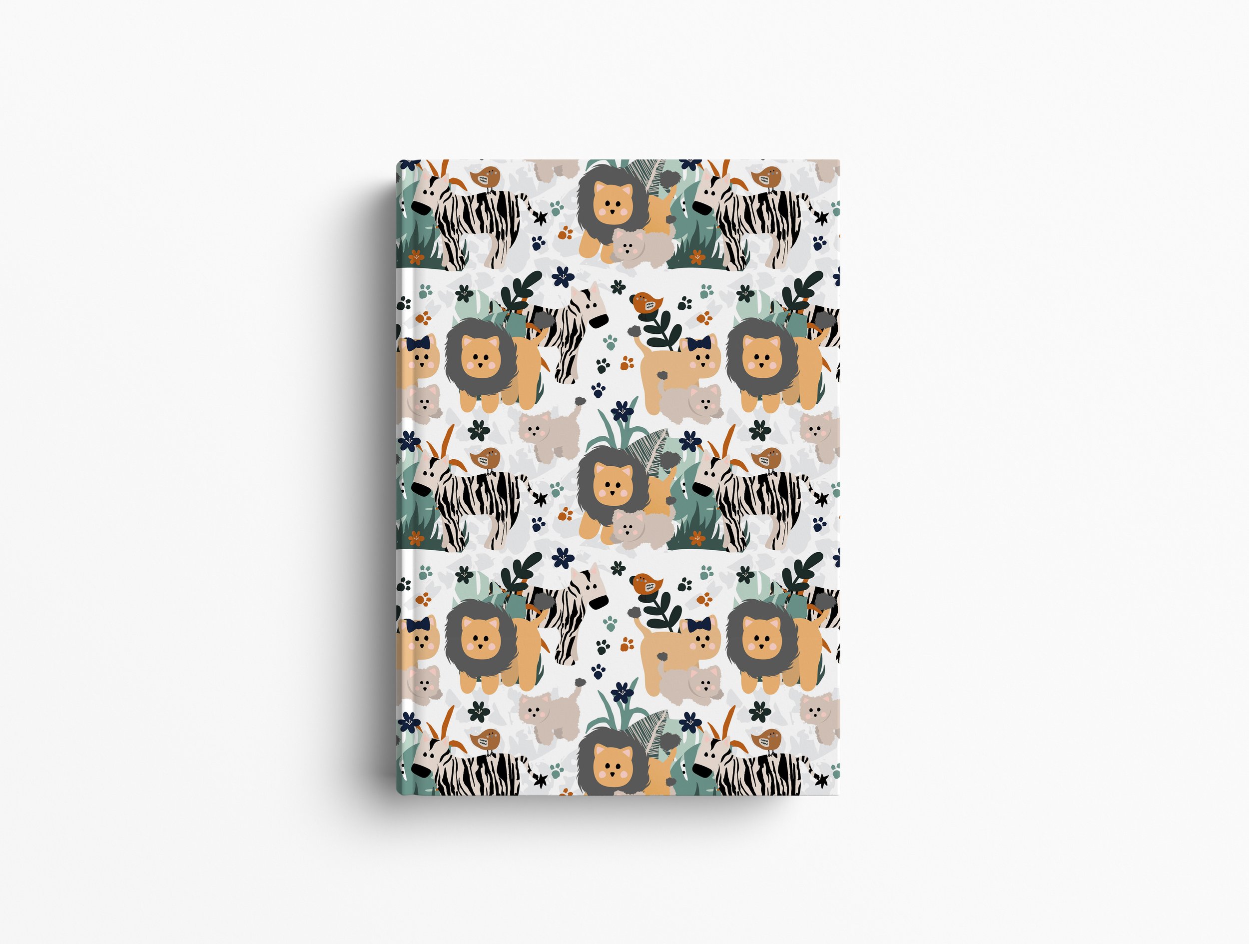 Lions Hardback Lined Notebook