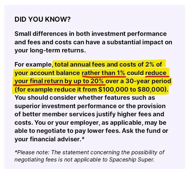   Spaceship Super - Product Disclosure Statement, Page 5  