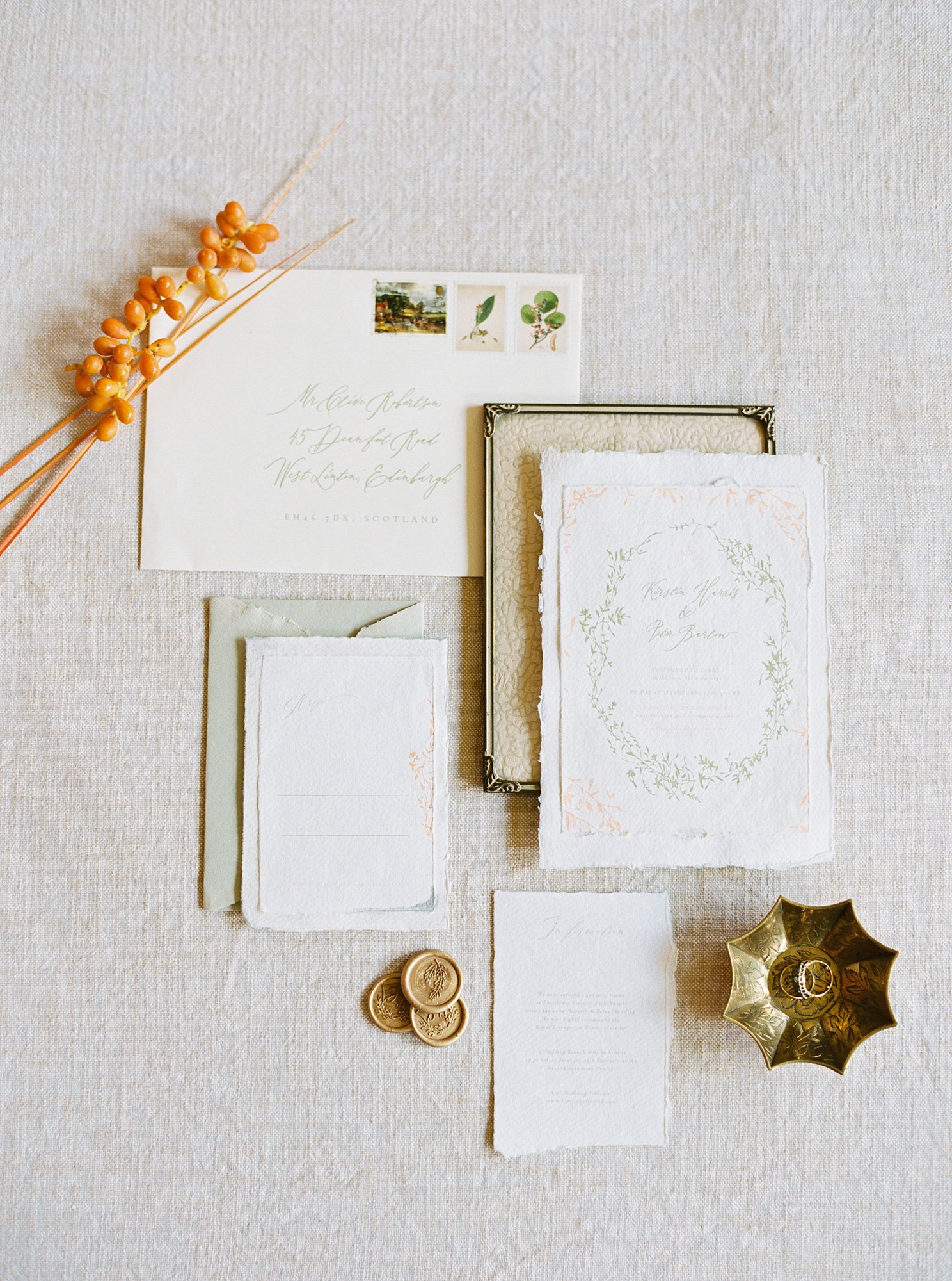 Warm &amp; Romantic Wedding Stationery