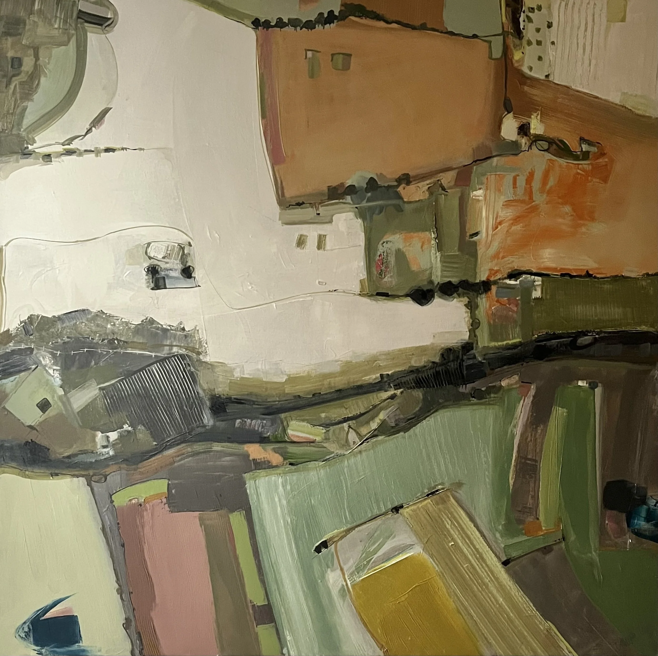 Fractured Land. SOLD
Oil on canvas
125 x 125 x 4 cm Bespoke frame