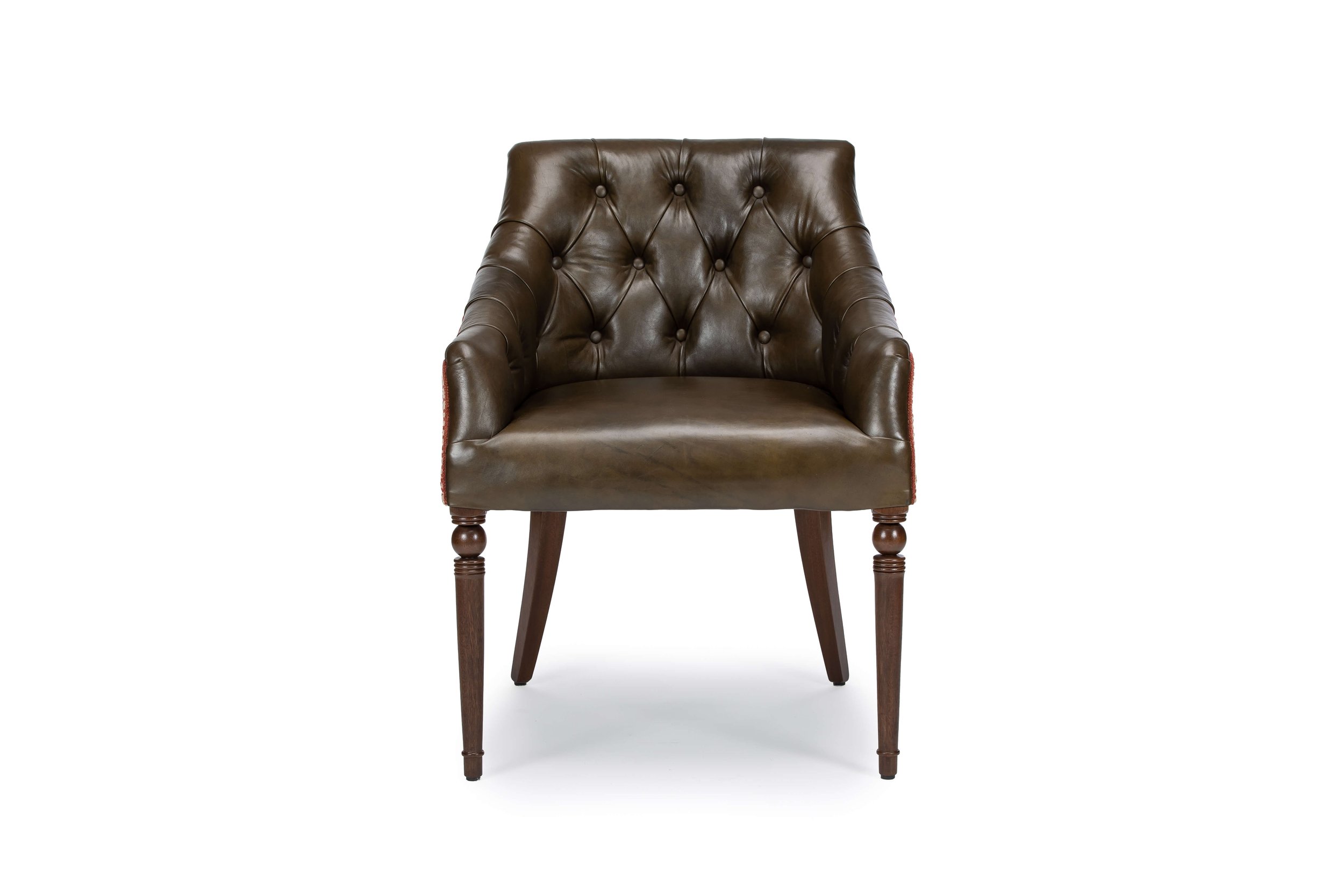 Tayman Leather Chair Front View
