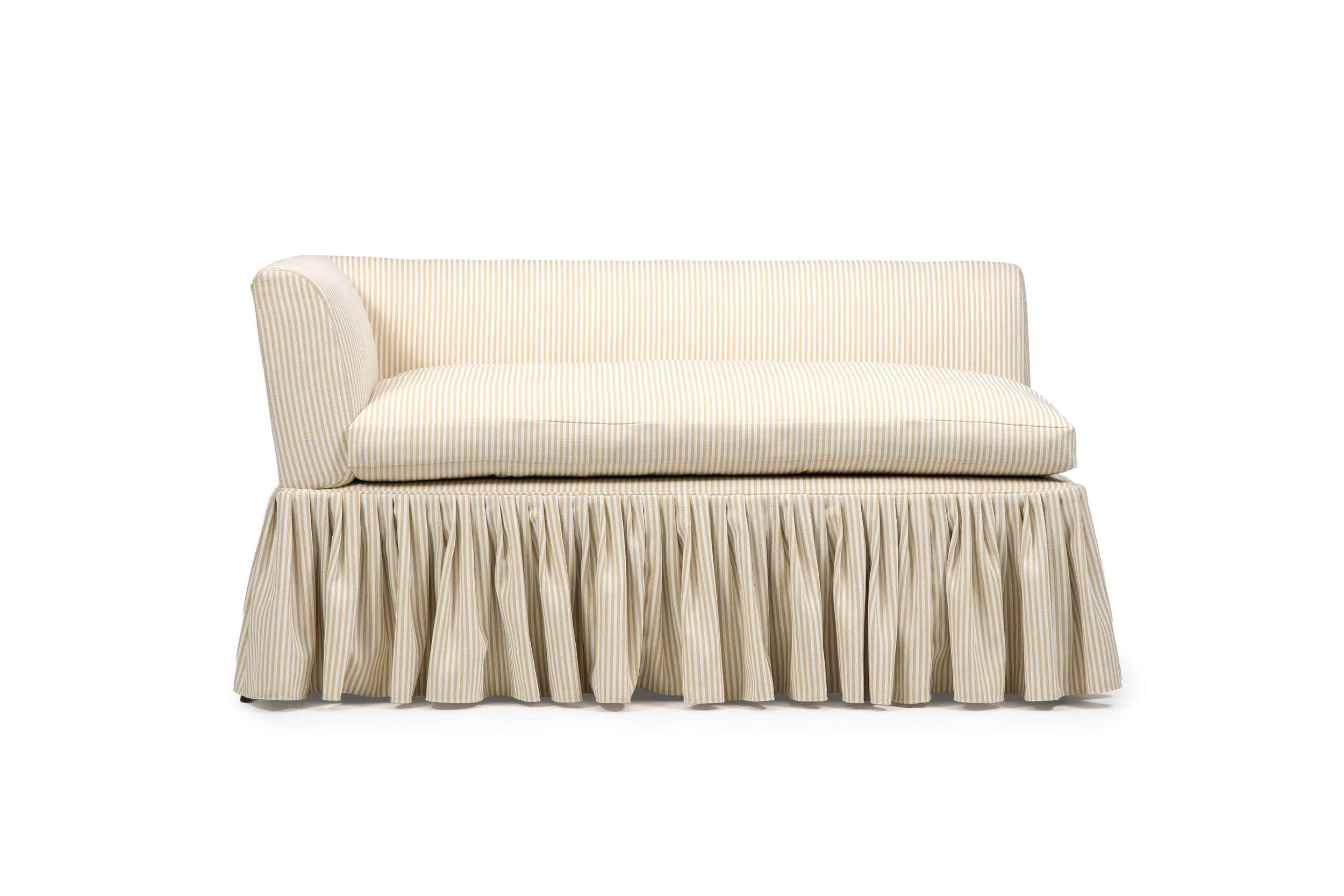 Hoxton Chaise Bench With Skirt Front View