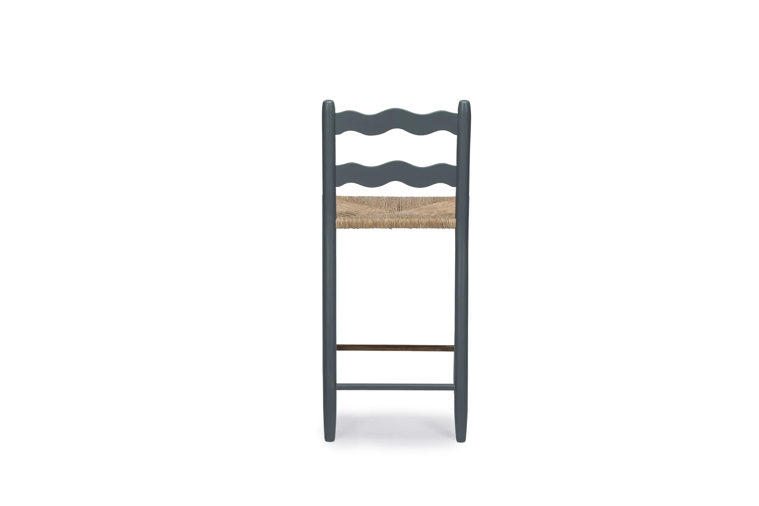 Wave Ladderback Barstool rear view
