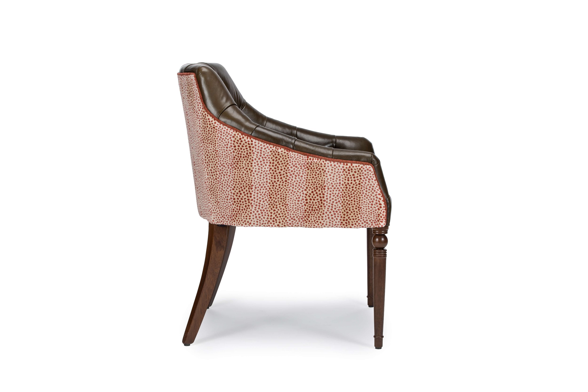 Tayman Leather Chair Side View