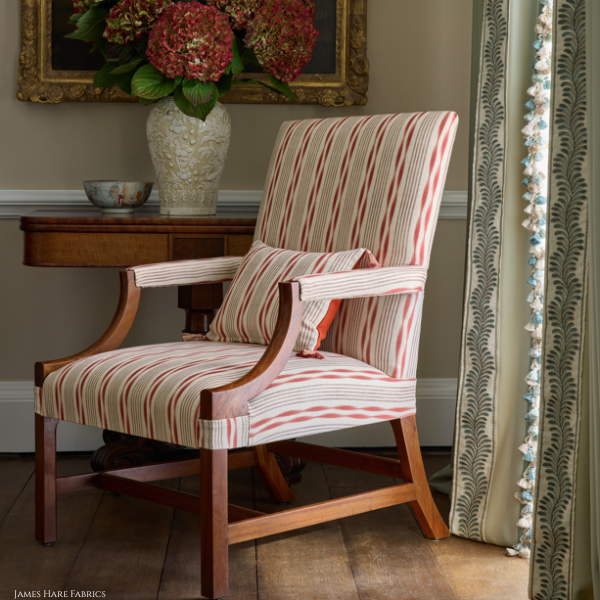 Gainsborough chair in James Hare fabrics