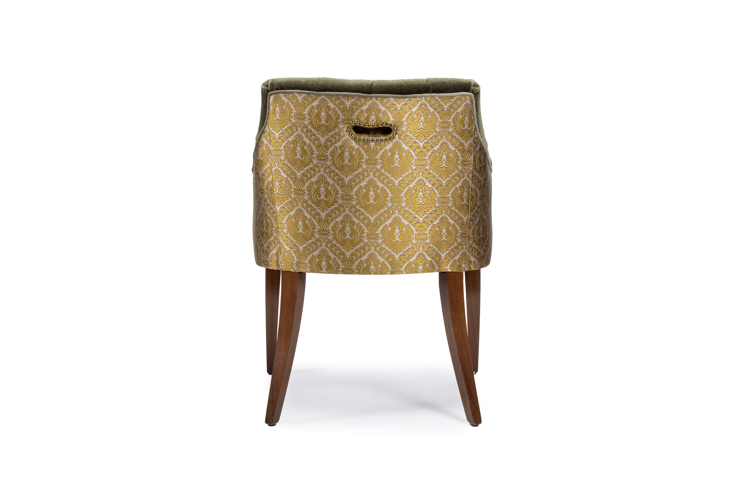 Tayman Velvet Chair Rear View