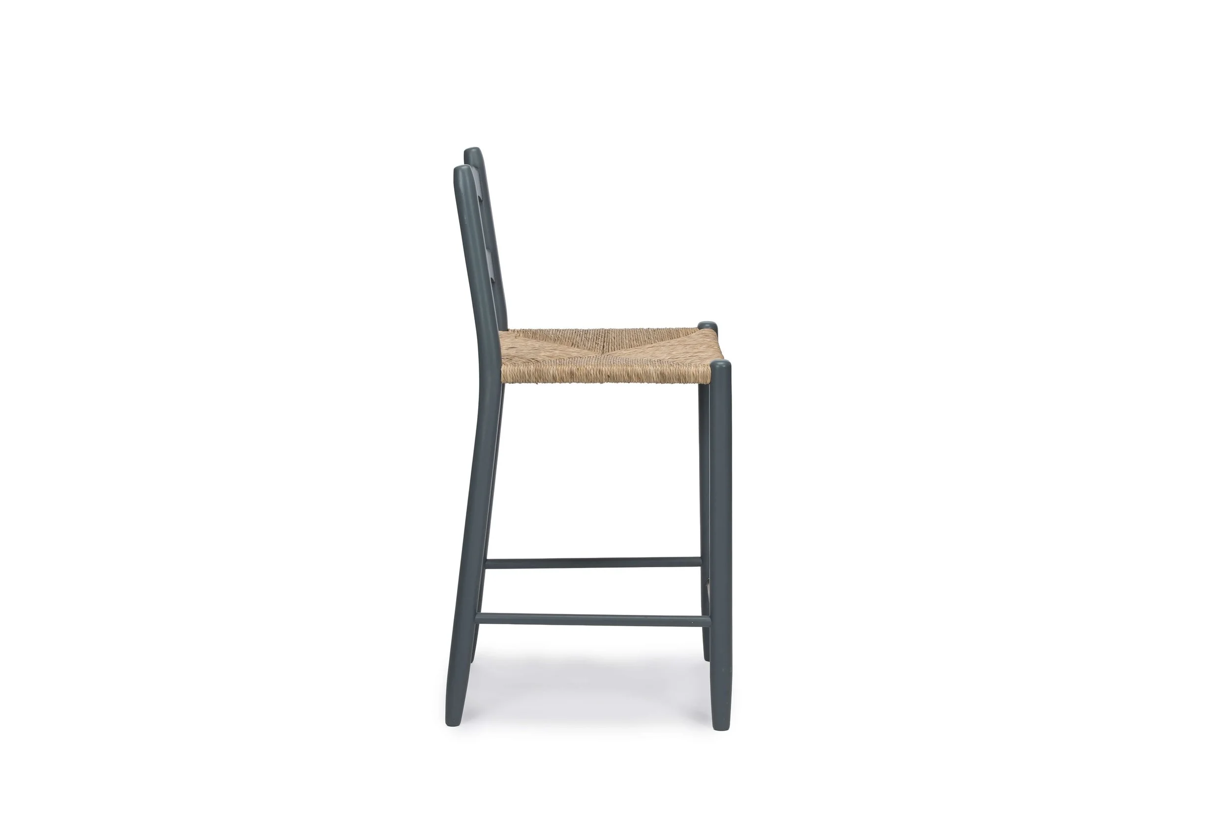 Wave Ladderback Barstool side view