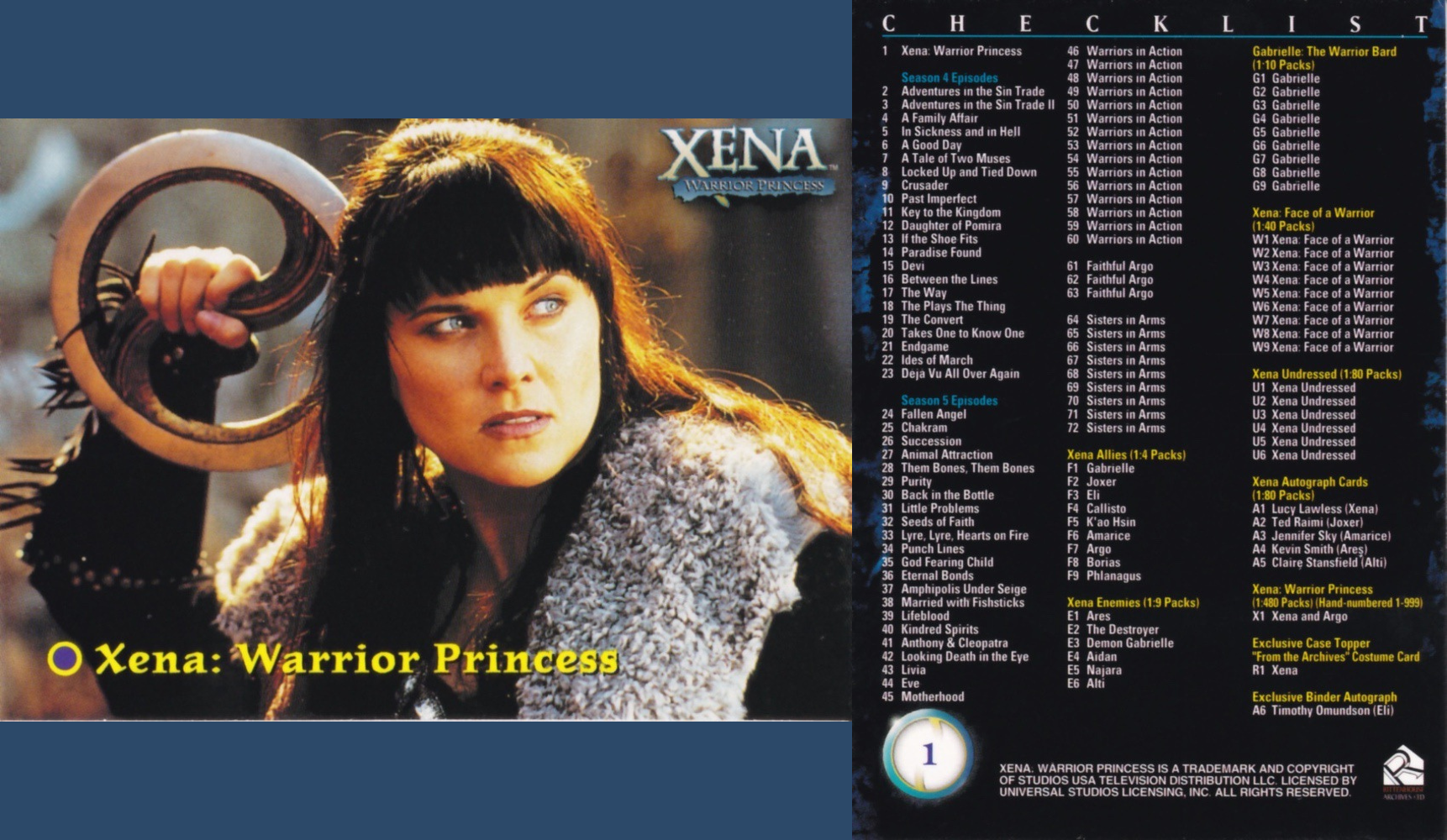 01. XENA: WARRIOR PRINCESS