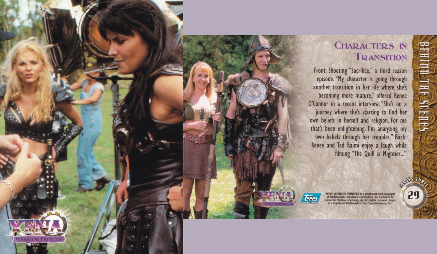 29. CHARACTERS IN TRANSITION