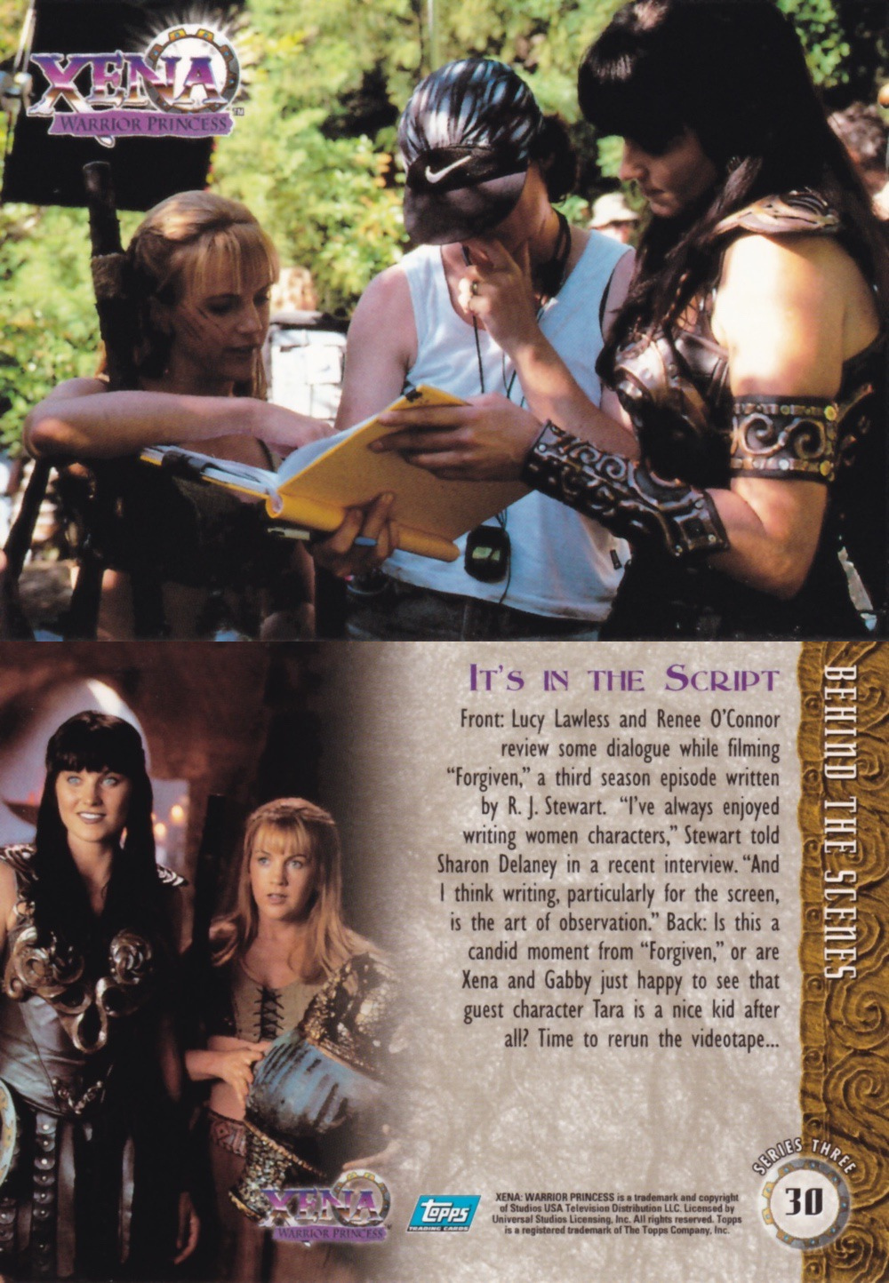 30. IT'S IN THE SCRIPT