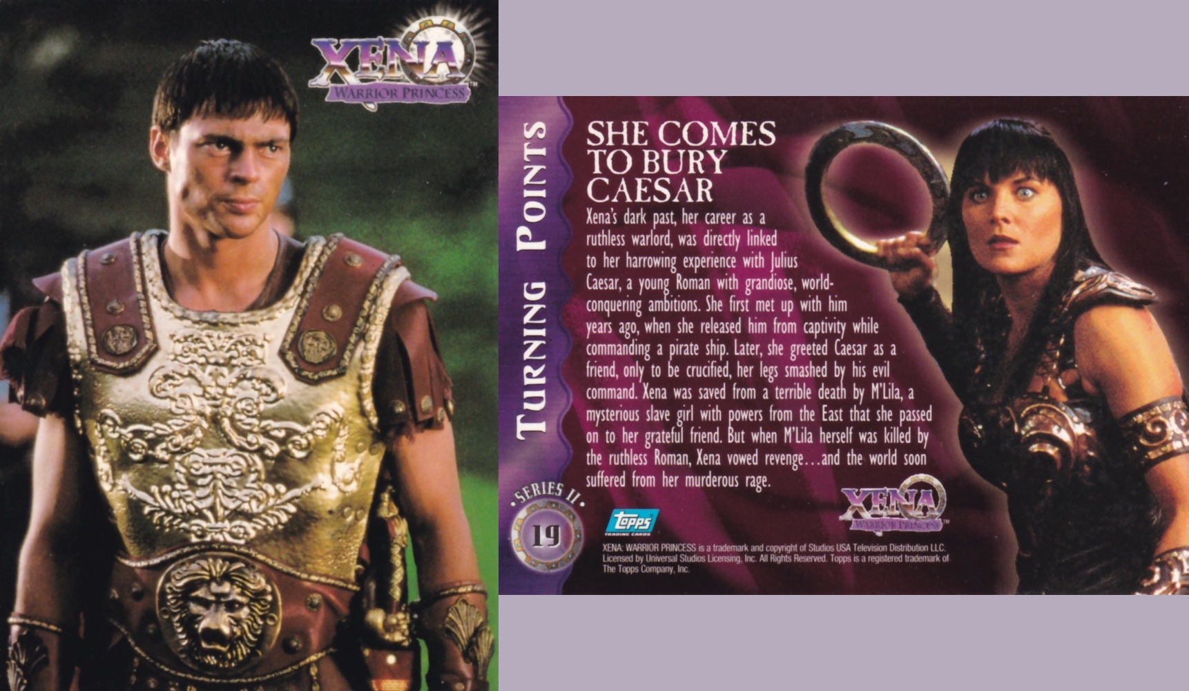 19. SHE COMES TO BURY CAESAR