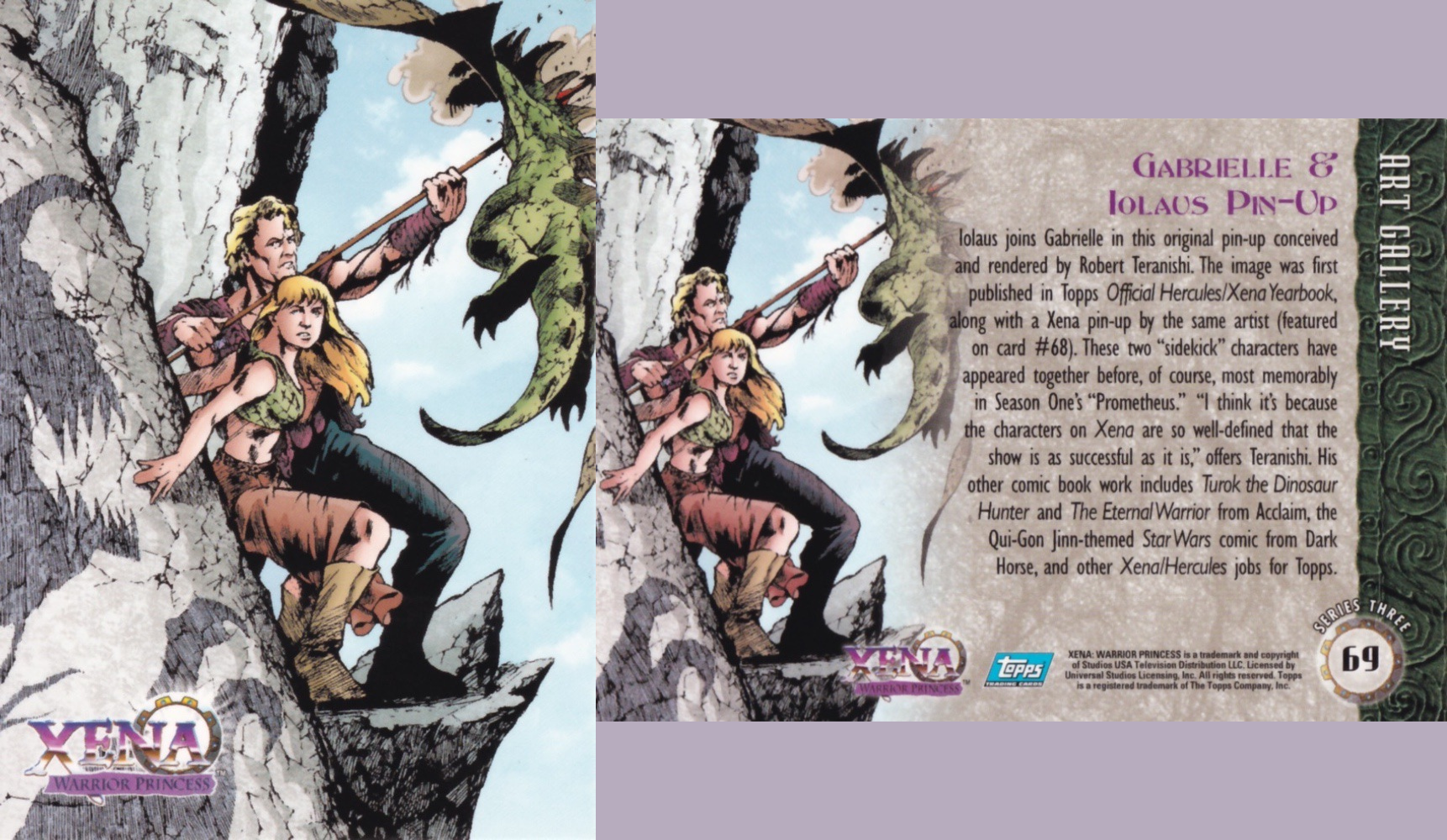 69. GABRIELLE & IOLAUS PIN-UP