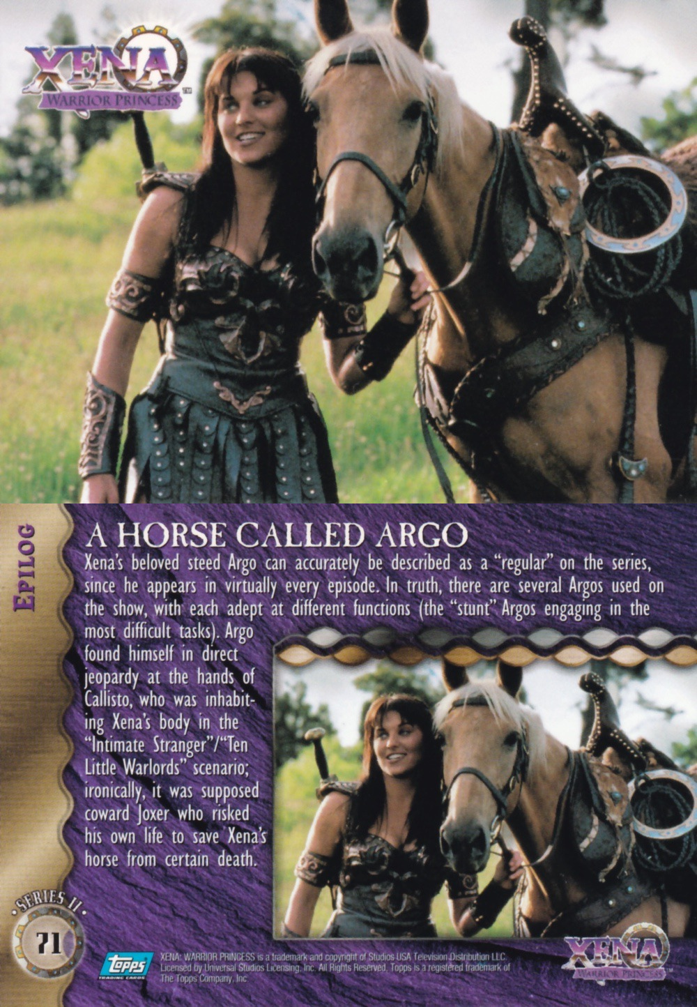 71. HORSE CALLED ARGO
