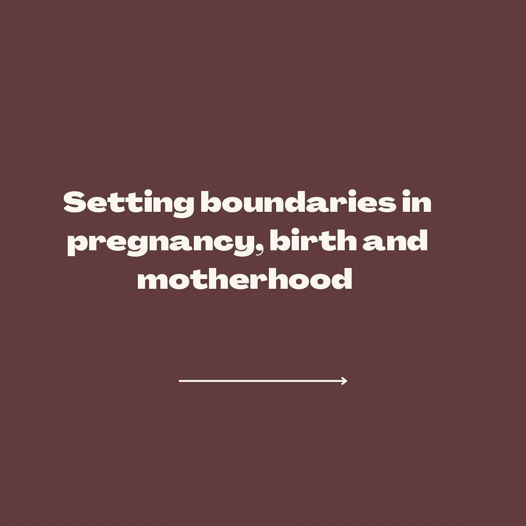 Setting boundaries in pregnancy, birth and motherhood 🐚

Throughout your pregnancy (and beyond!) it&rsquo;s hard to avoid other people commenting on your situation or sharing their own experience. Even though most people mean well (and some advice a