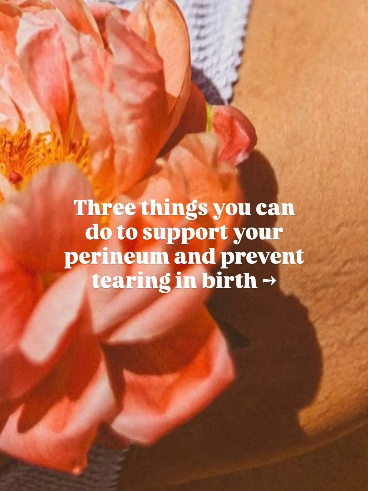 Your body was meant to stretch, open and give space in order to birth your baby πΉ How safe and autonomous you feel during birth is crucial for your birth experience as well as the degree of perineal tearing. 
You might not be able to fully prevent