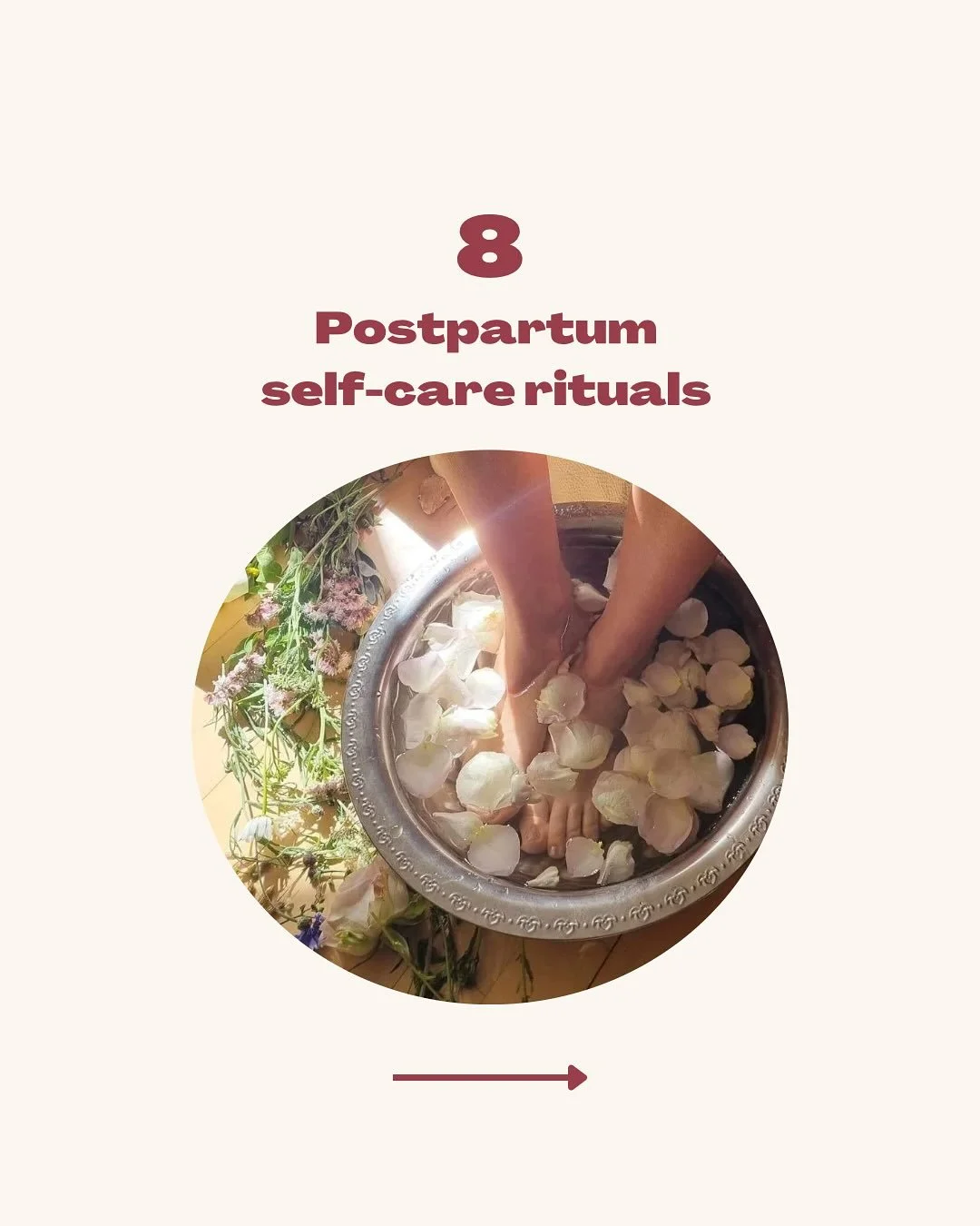 Postpartum is forever! But especially the immediate time after birth is open and vulnerable and often some little selfcare rituals can make a huge difference for how you feel while taking care of your baby. Here are some of our suggestions for little
