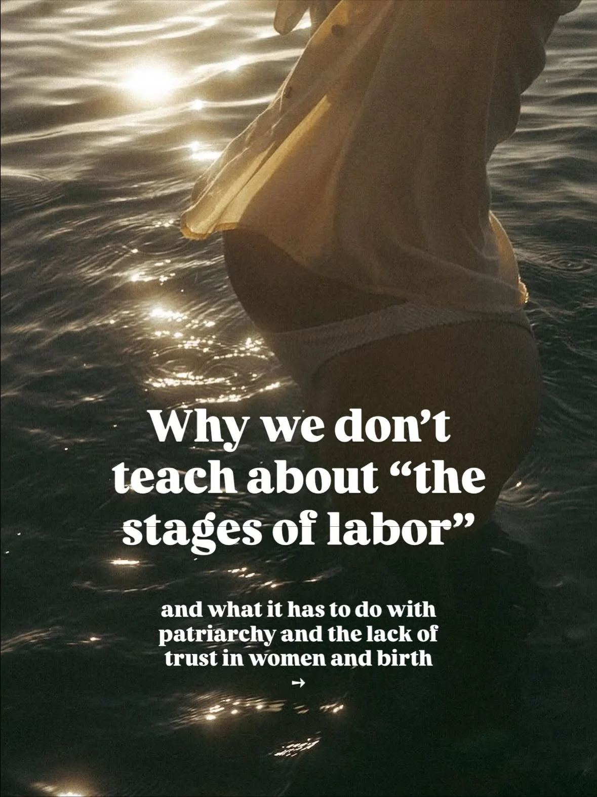 Birth is a mystery and cannot be put into a system 🌊

Understanding birth as chaos and mystery, the feminine way, leads to strong confident mothers and families - and to transformation ✨

Advocating for pregnant and birthing women around the world i