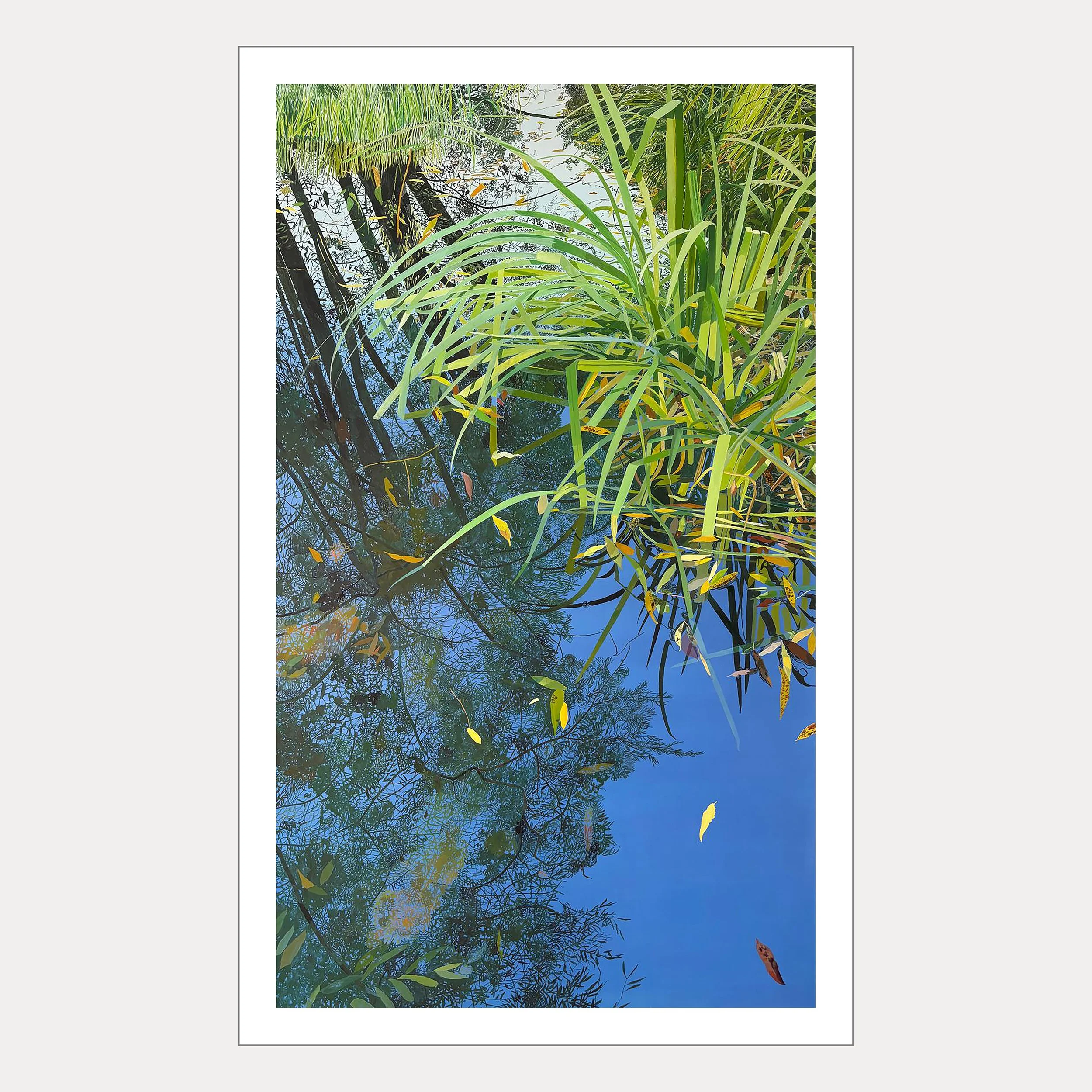 Reeds on Water, Blue Stream