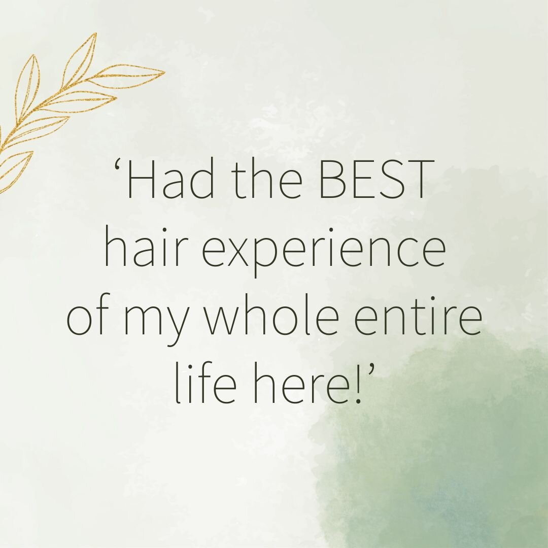 🥰 Feedback like this is just the best gift! 

✨ We love hearing how our clients find their experience with us - especially when feedback is this glowing! 

🌿 Why not book in to experience it for yourself?! 

#thegreensalon #thegreensalongodalming #