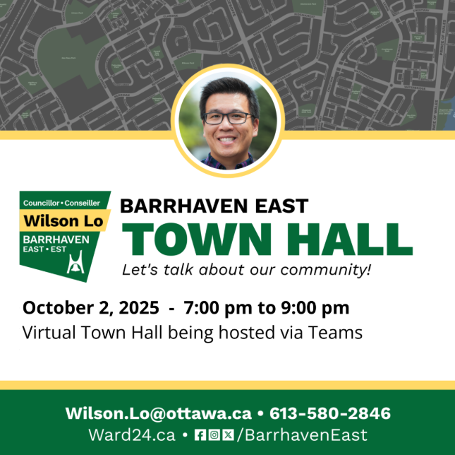 Virtual: Barrhaven East Town Hall