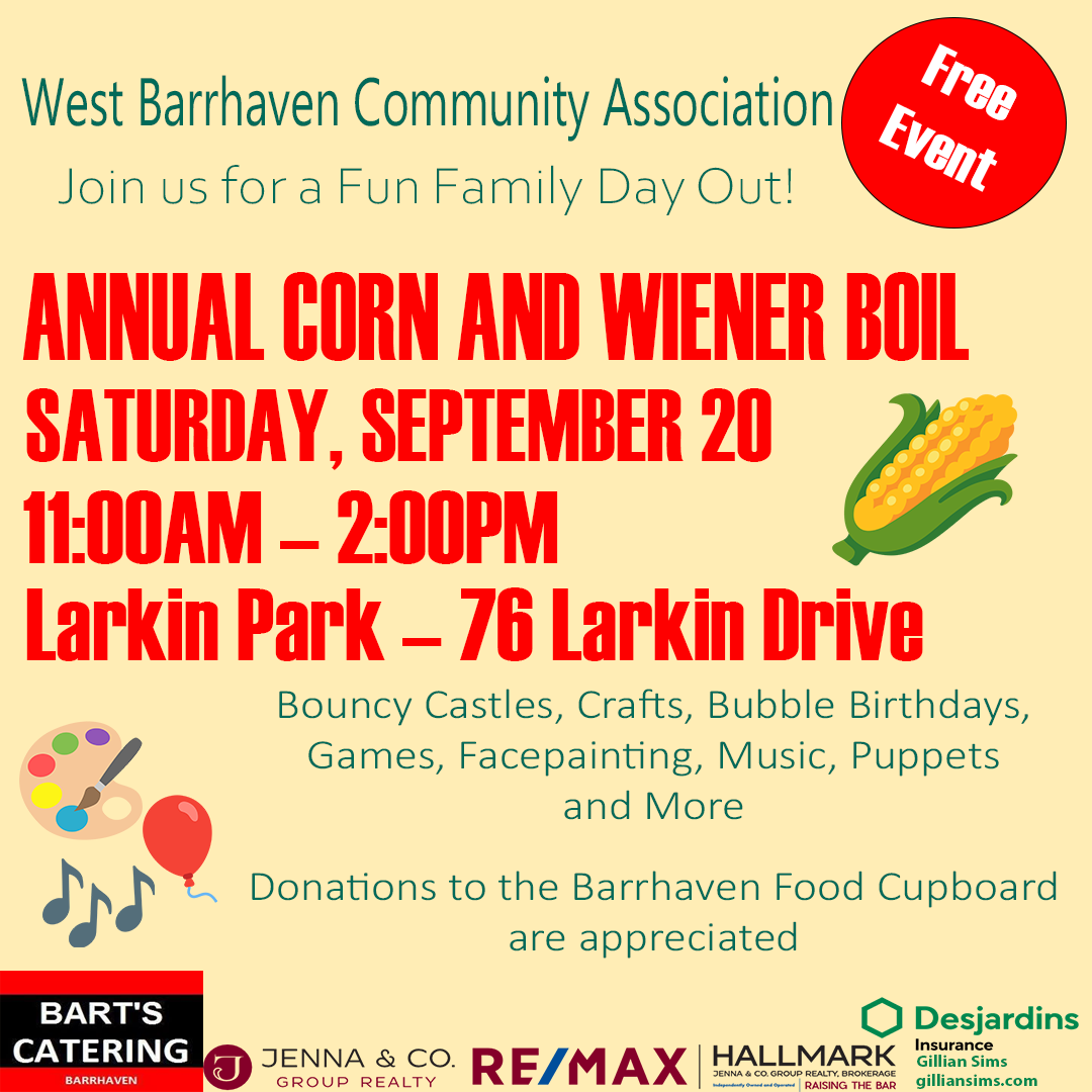 West Barrhaven Community Association Annual Corn and Weiner Boil