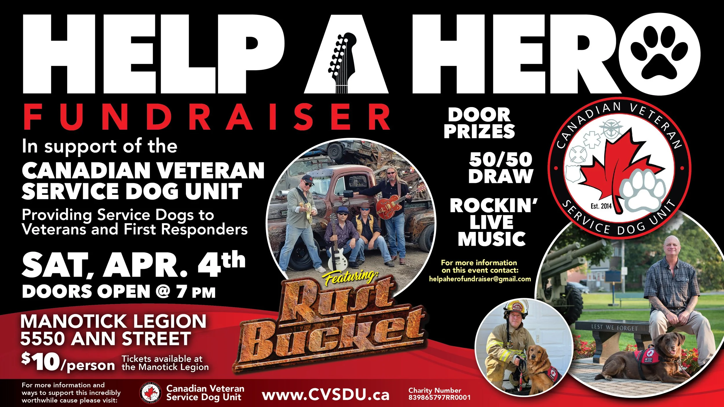 Canadian Veteran Service Dog Unit: Help a Hero fundraiser
