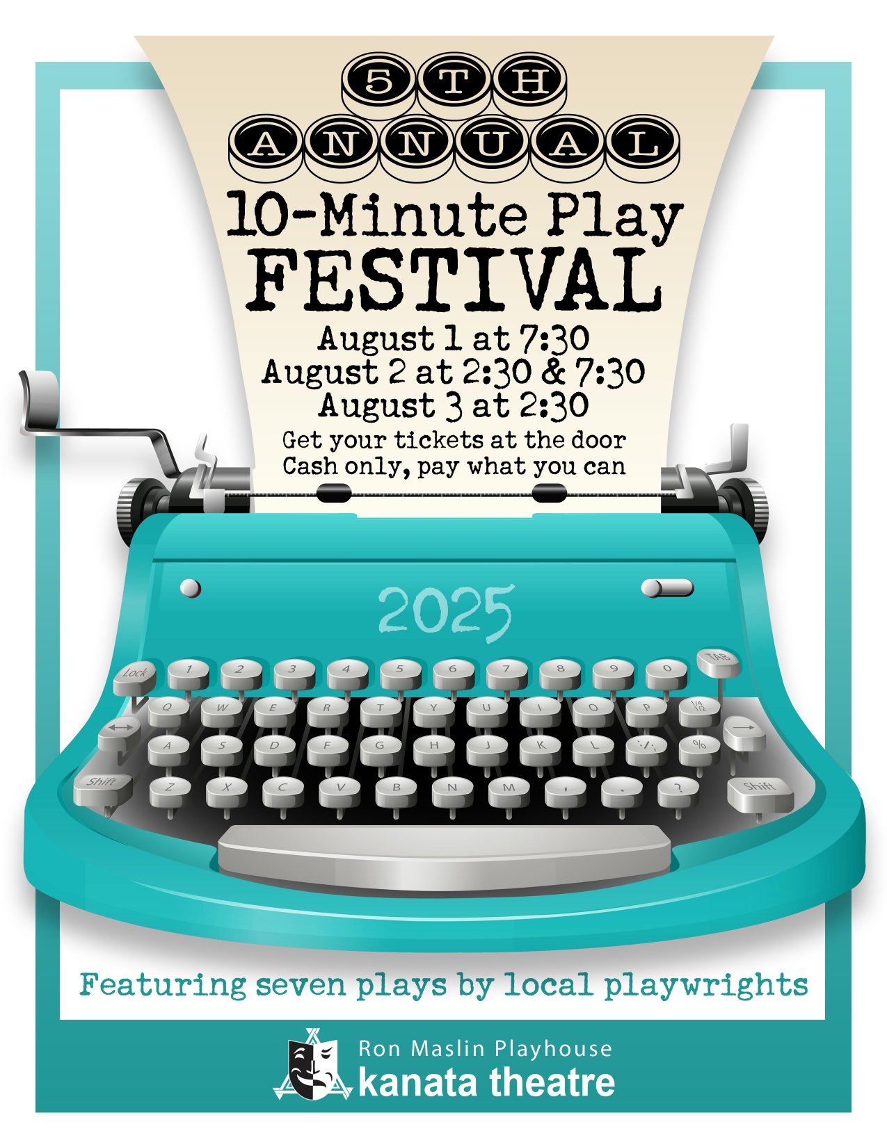 Kanata Theatre's 5th Annualy 10 Minute Play Festival