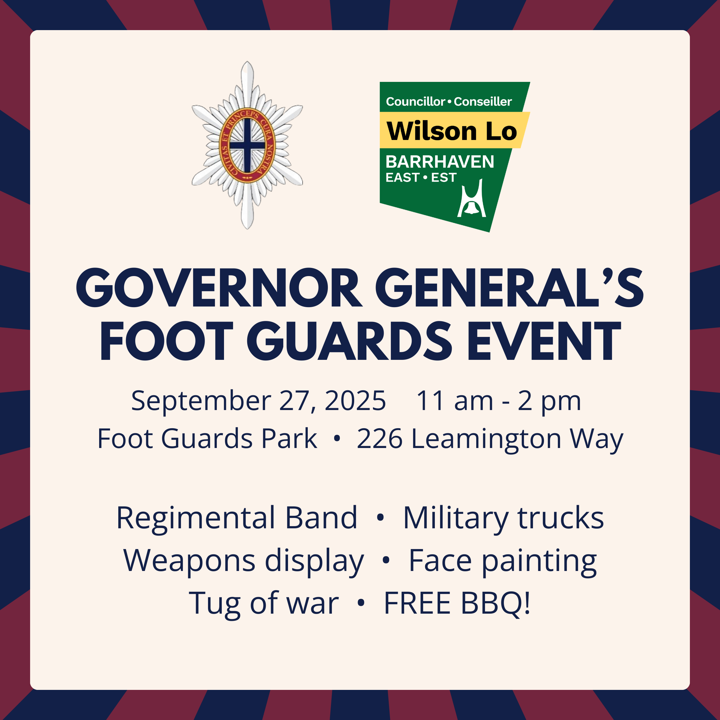 Governor General's Foot Guards community event