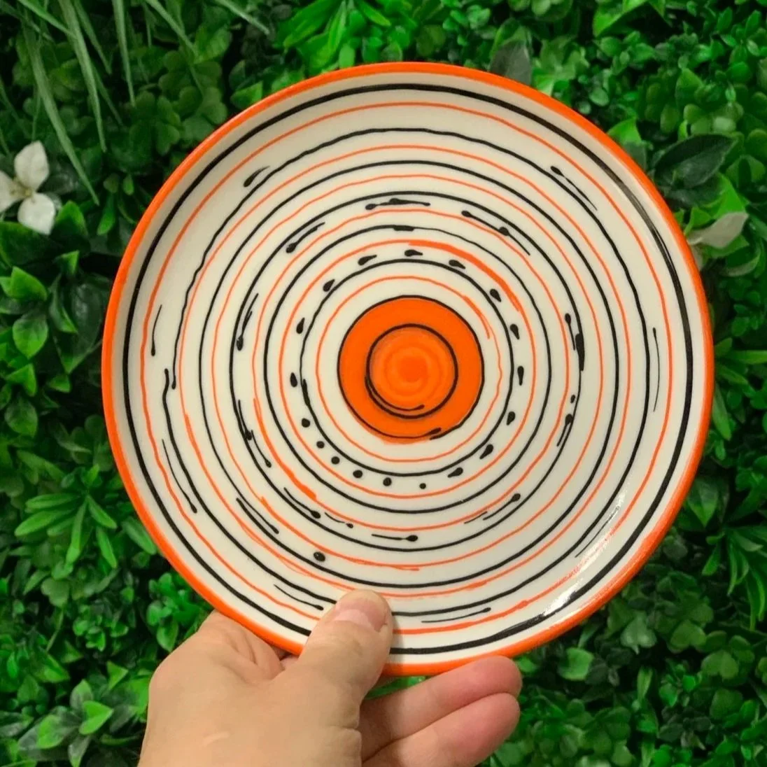 Techniques: Wheel-throwing, trimming, underglazing, glazing