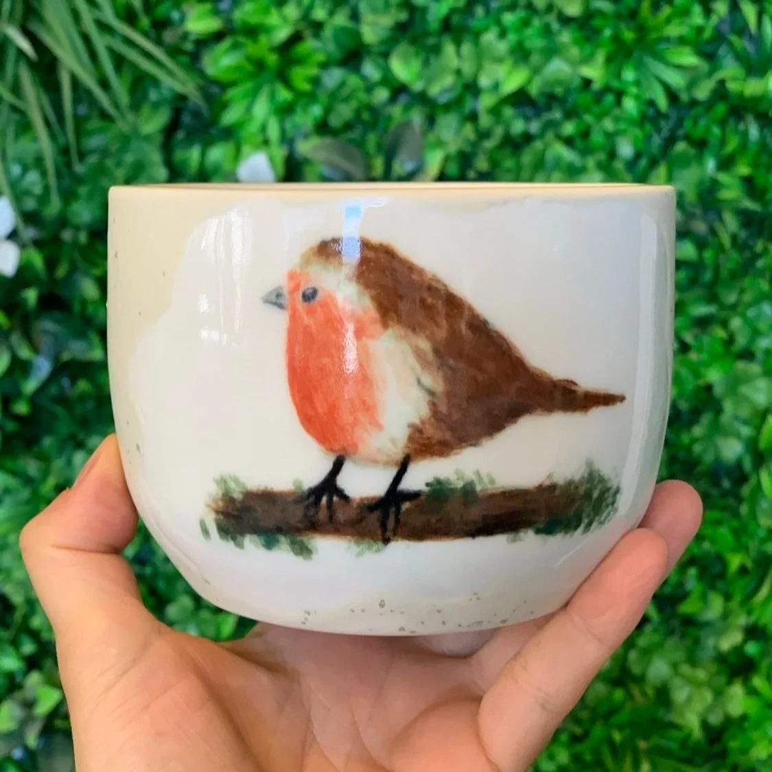 Techniques: Wheel-throwing, trimming, underglazing, glazing