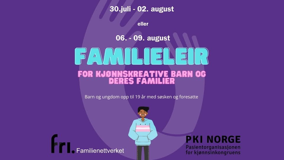Familieleir for kjønnskreativebbarn og ungdom