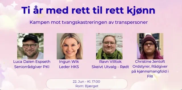 Pride House: Ti år med rett til rett kjønn - Kampen mot tvangskastreringen av transpersoner