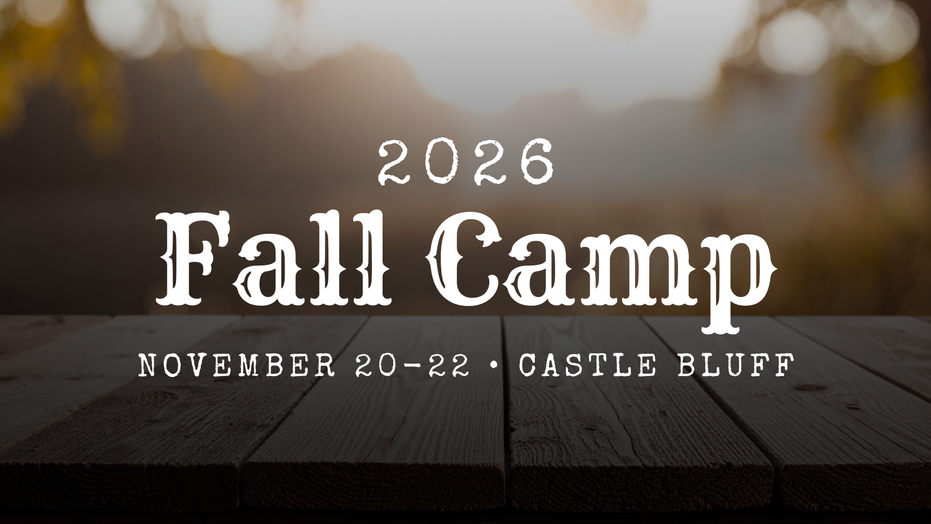 2026 Fall Camp Student Registration