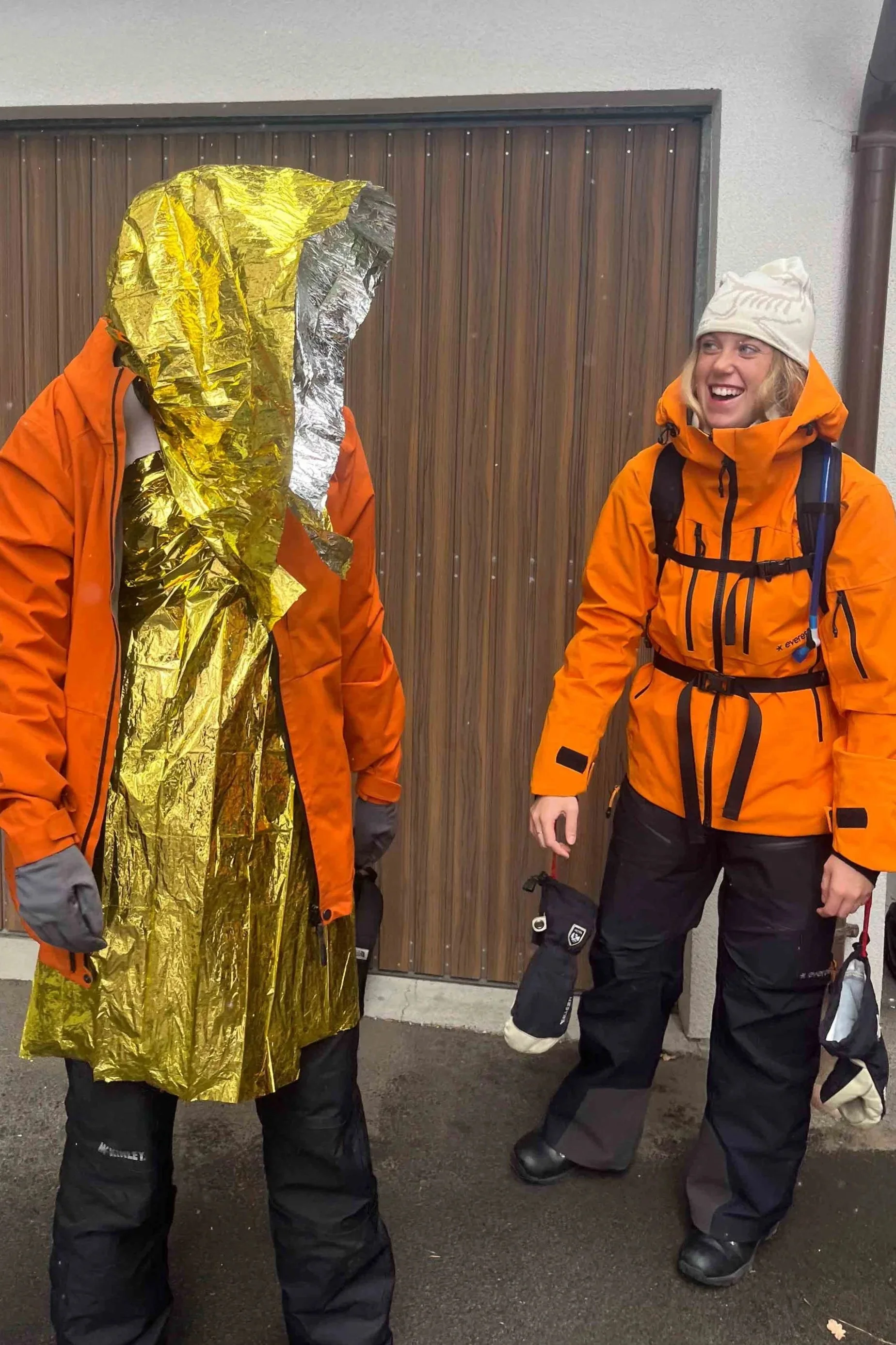 The uses of an emergency foil survival blanket