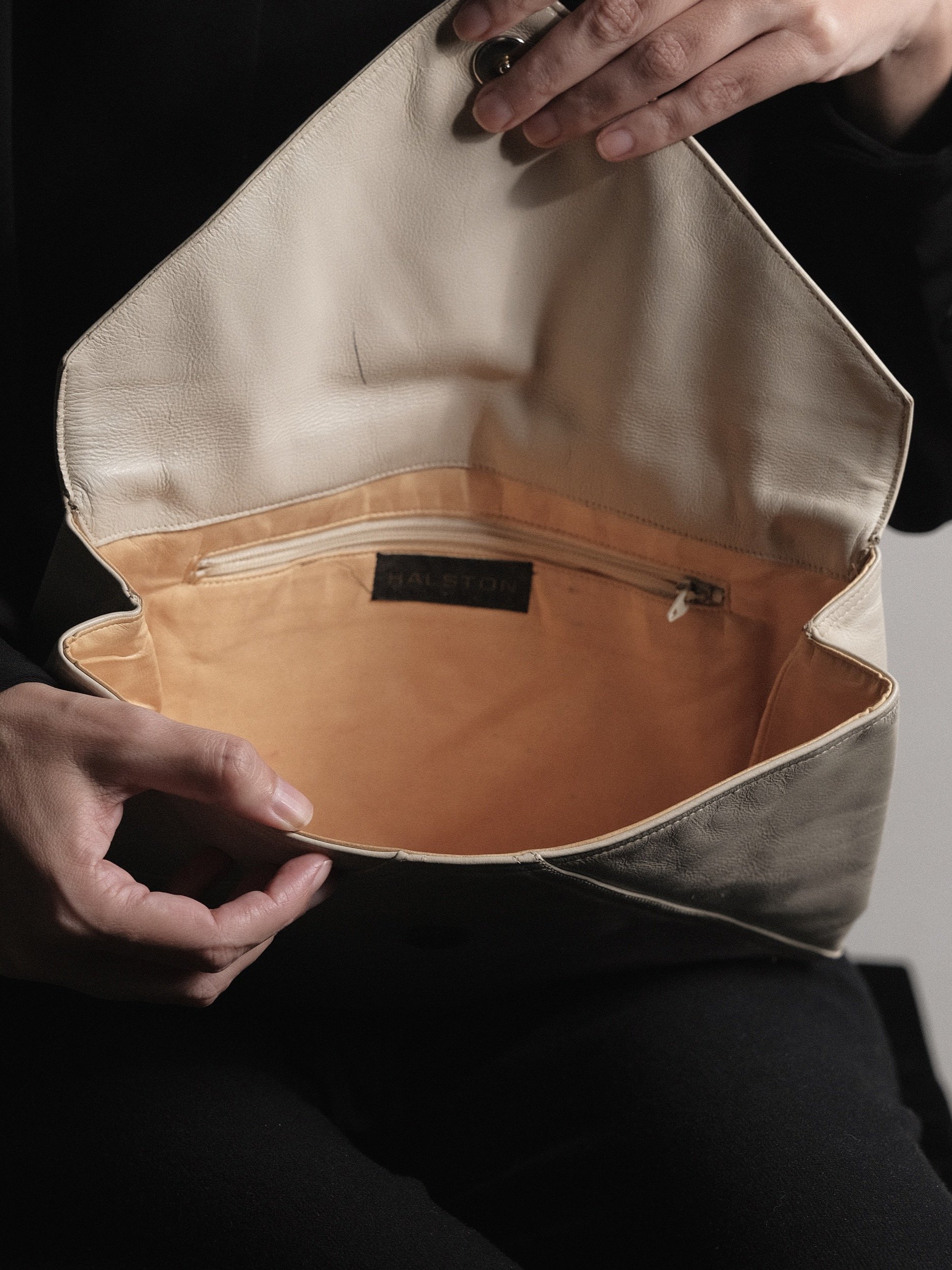 1970's Halston Envelope Bag at Kayten Schmidt