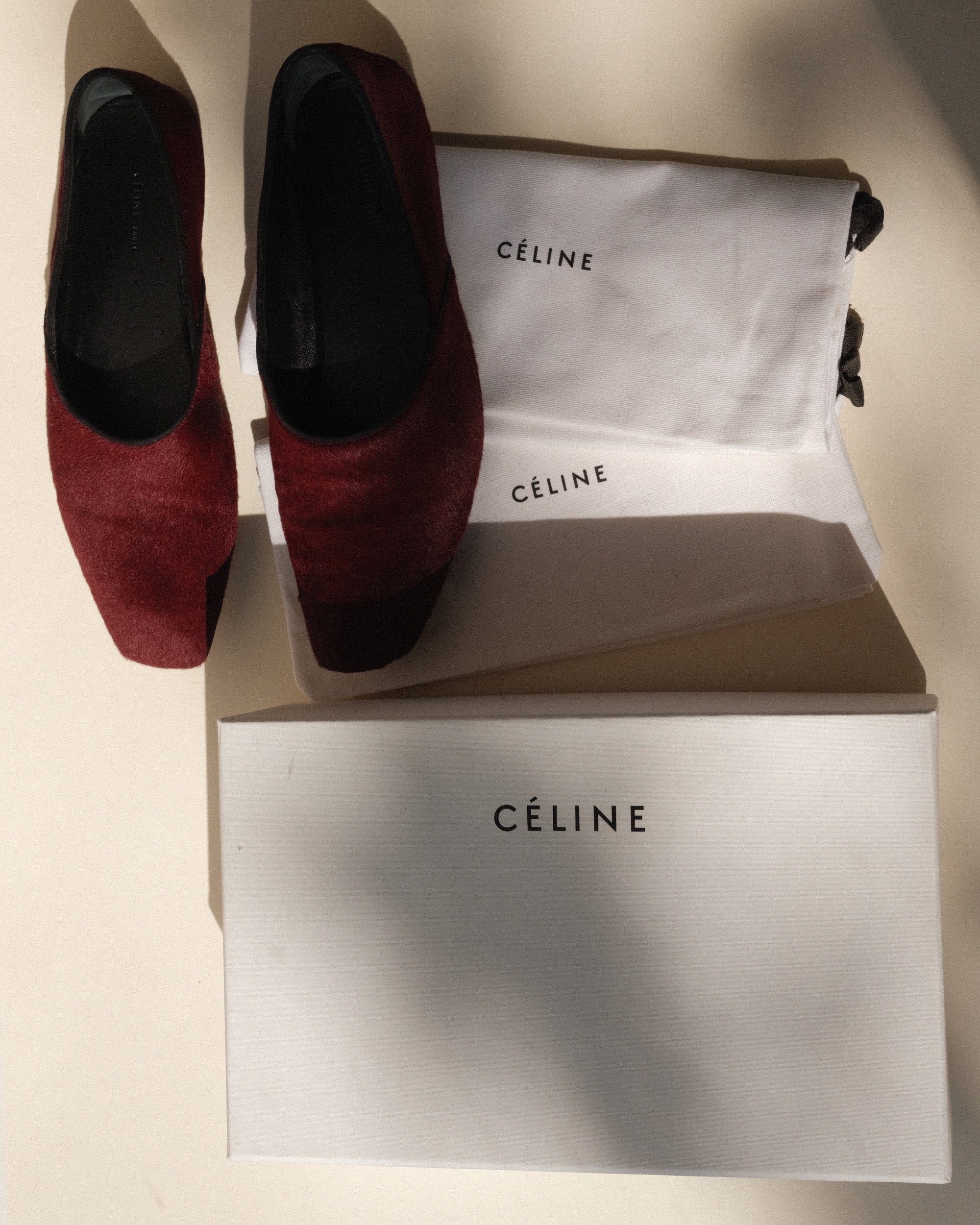 Céline Phoebe Philo Pony Hair Smoking Slipper SS13 at Kayten Schmidt