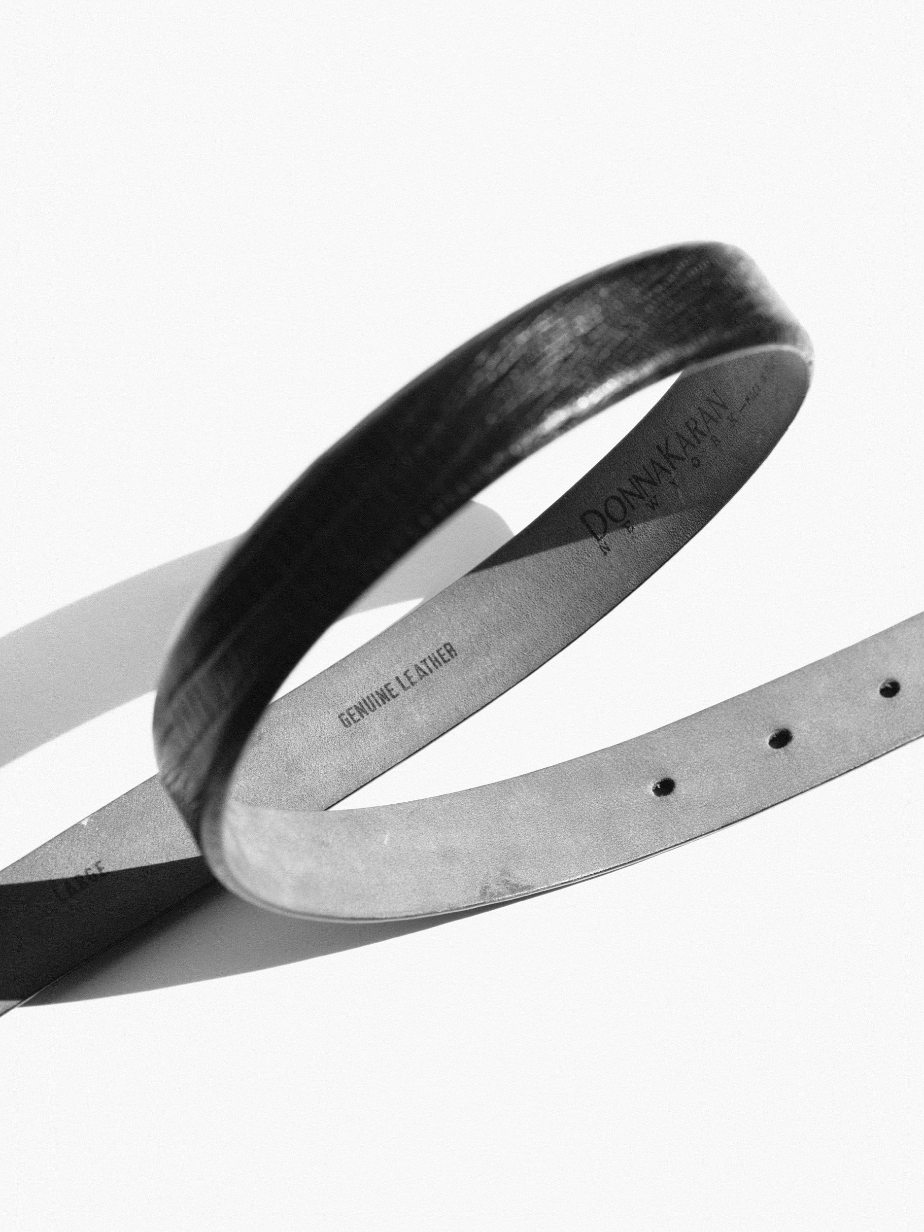 Vintage Donna Karan Belt with Metal Shell Buckle at Kayten Schmidt