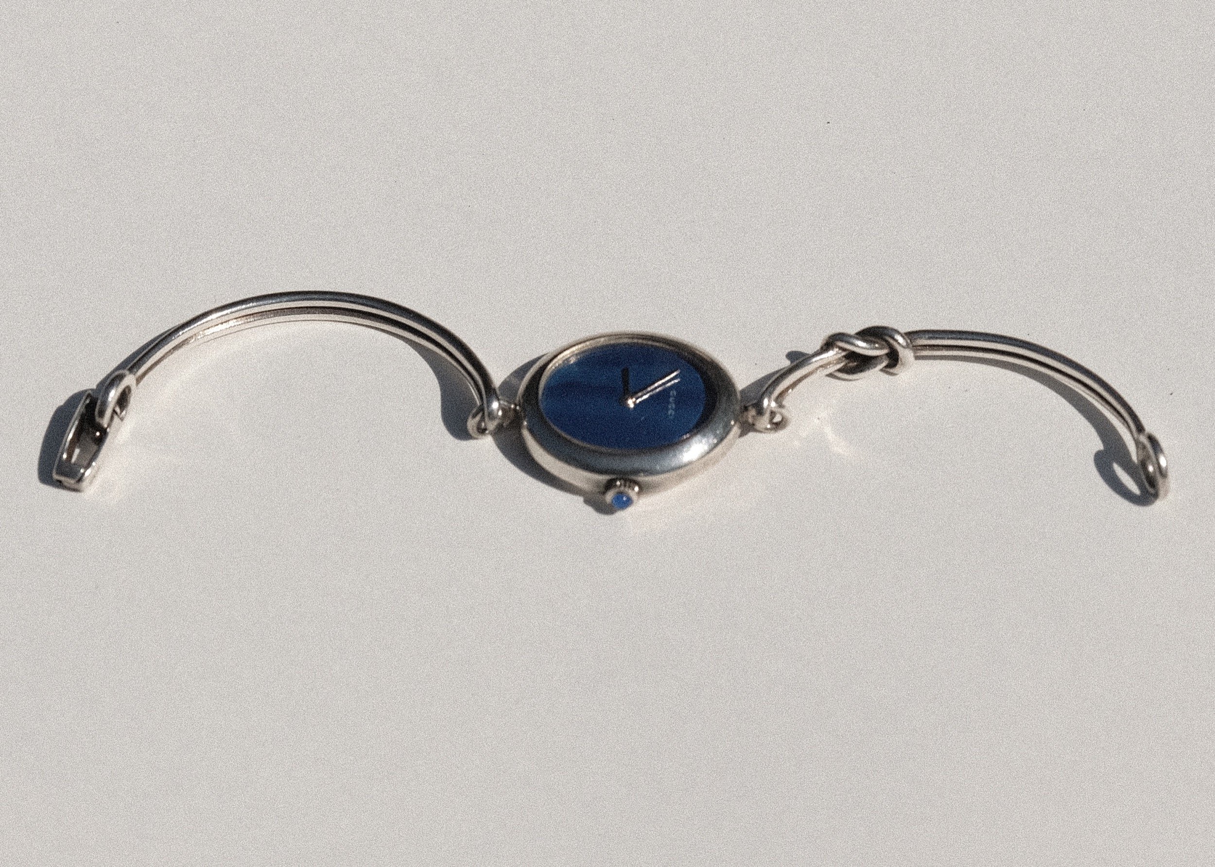 Vintage Gucci Watch Bracelet Sterling Silver 1970's at Kayten Schmidt