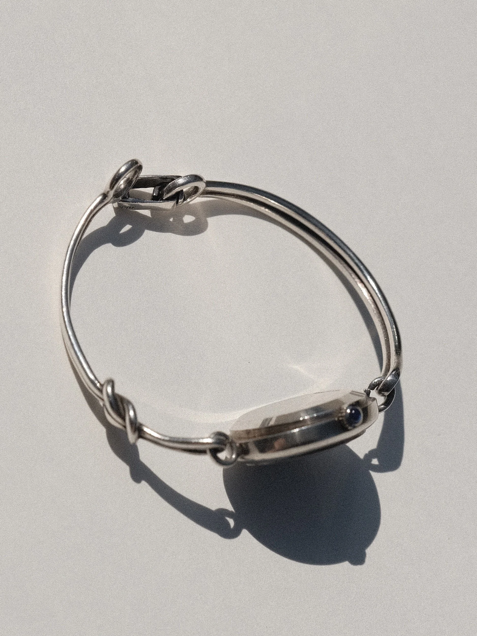 Vintage Gucci Watch Bracelet Sterling Silver 1970's at Kayten Schmidt
